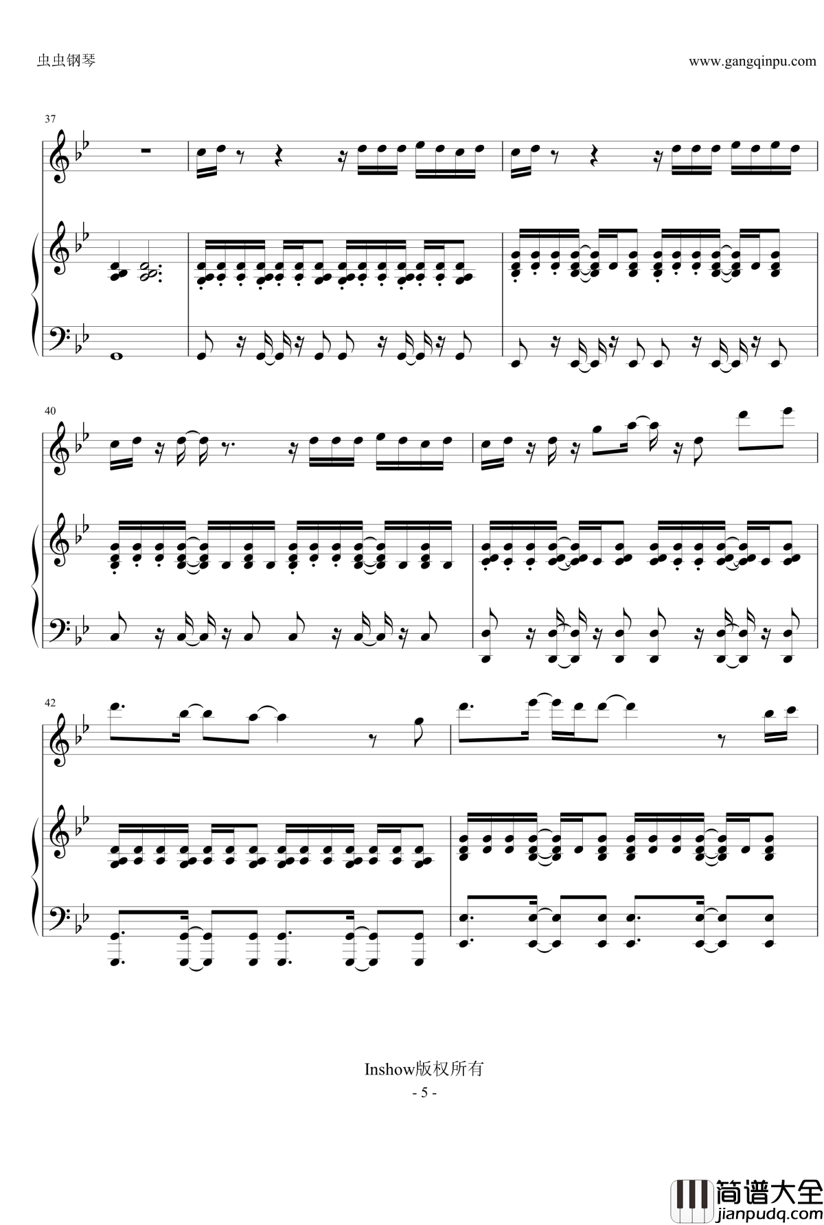 A.I.N.Y钢琴谱__G.E.M.邓紫棋___Live_Piano_Version