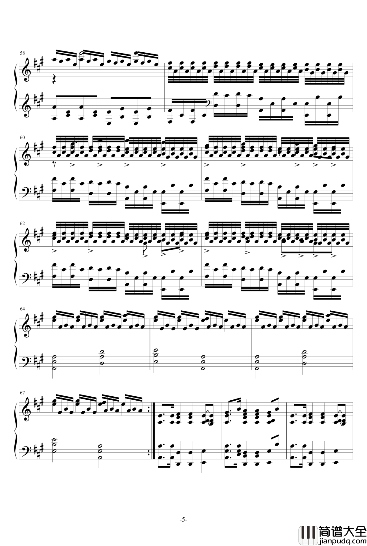 A大调奏鸣曲钢琴谱_一个球