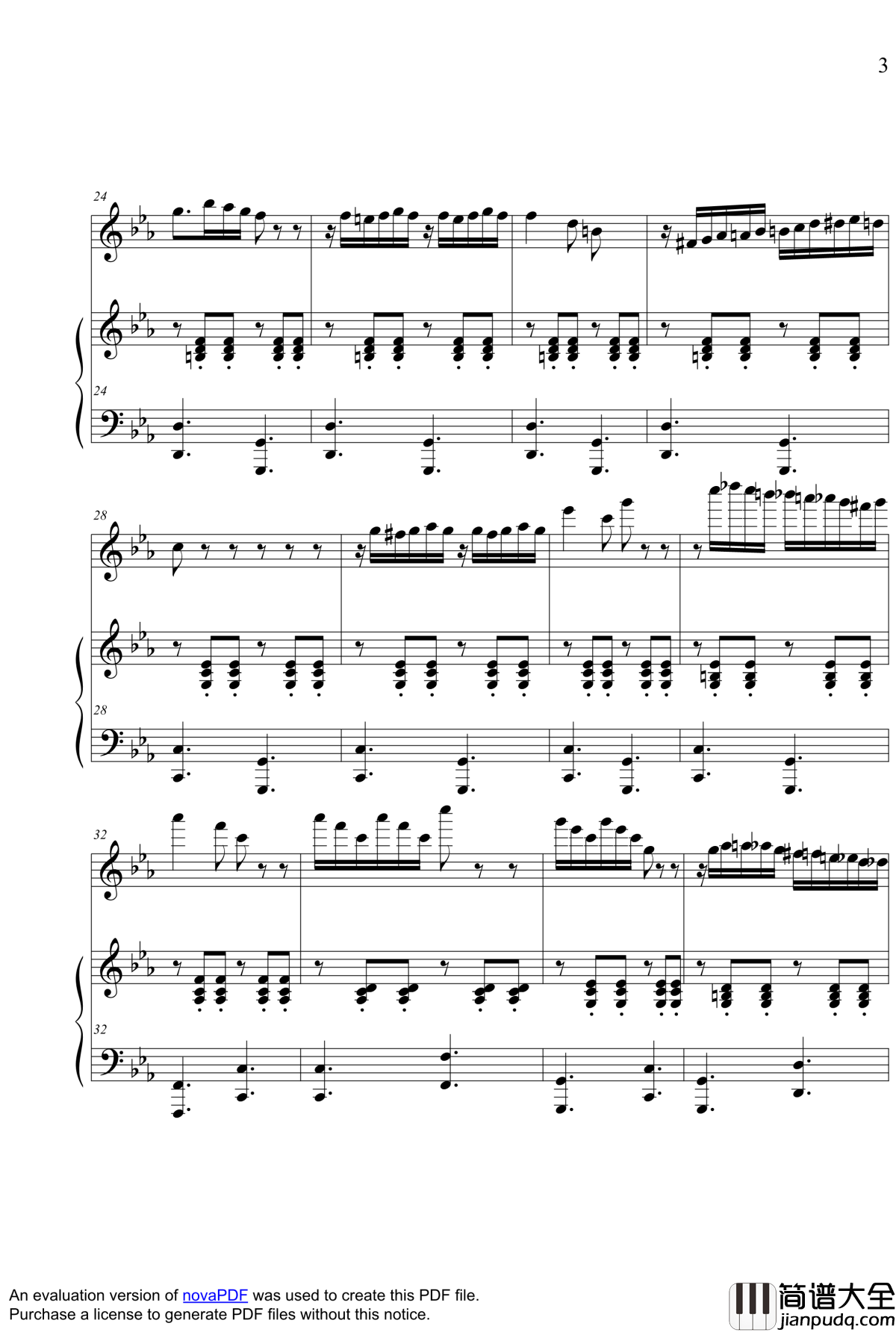 Micmacs_A_La_Gare钢琴谱_尽情游戏插曲
