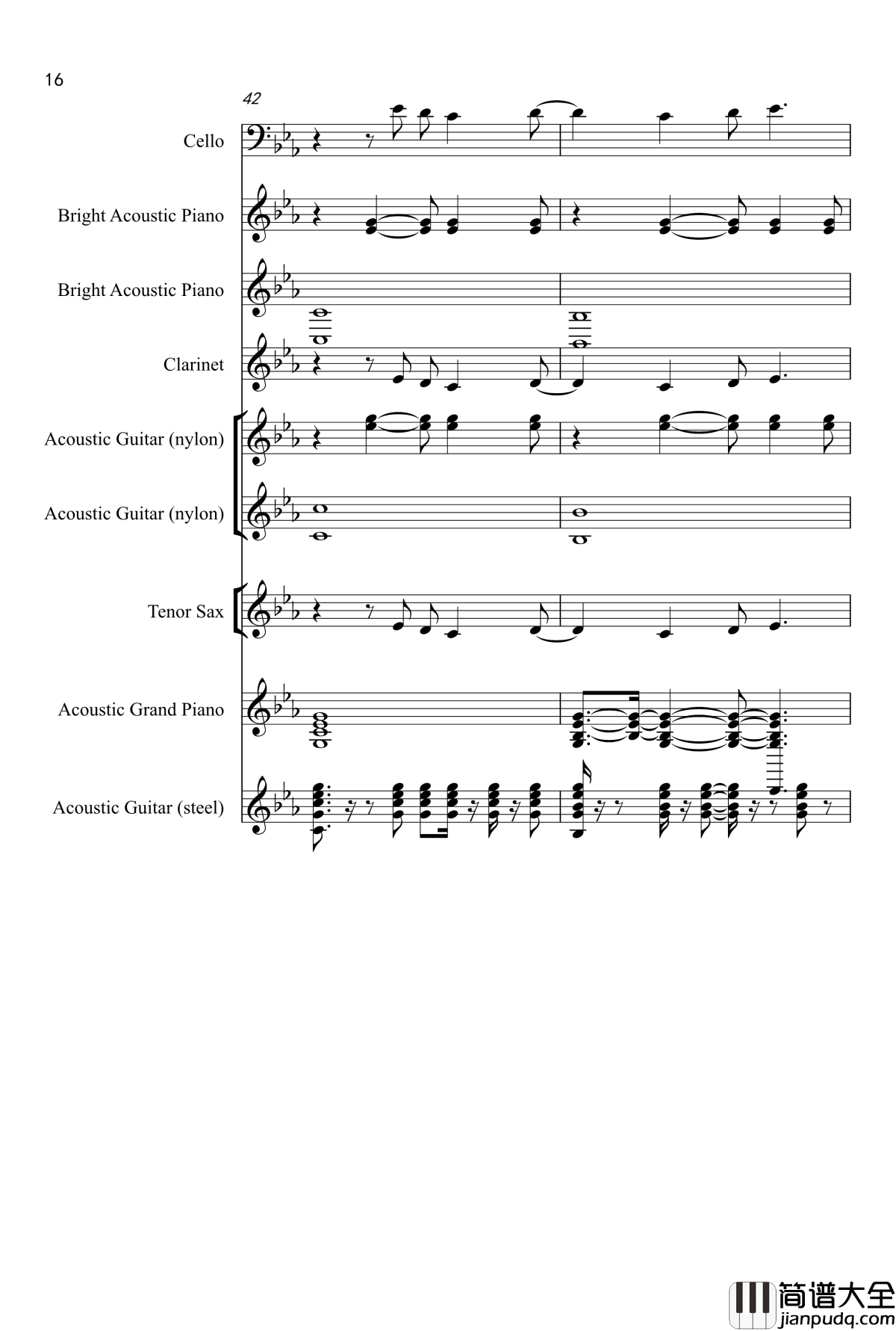 Love_song钢琴谱_Adele_Laurie_Blue_Adkins