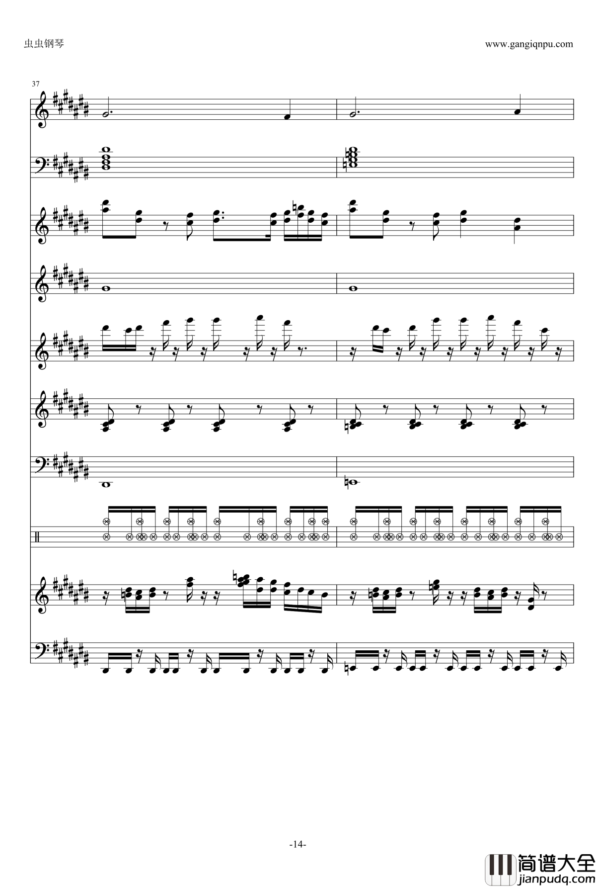 町、時の流れ、人钢琴谱_Ver.2_Clannad