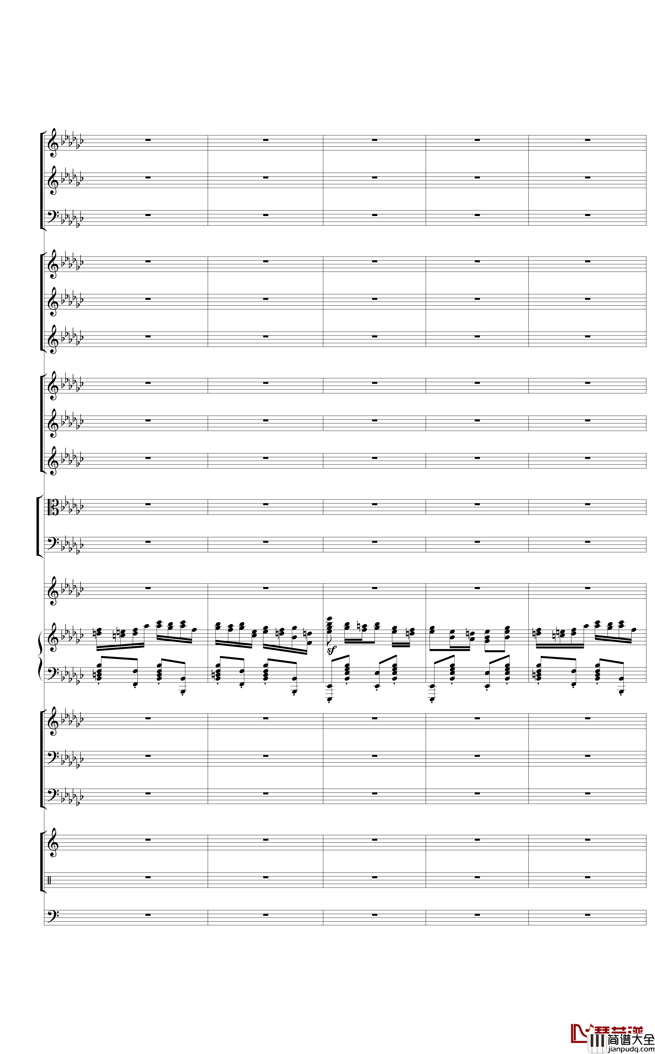 Piano_Concerto_No.3_in_E_Flat_minor,I钢琴谱_热情而辉煌