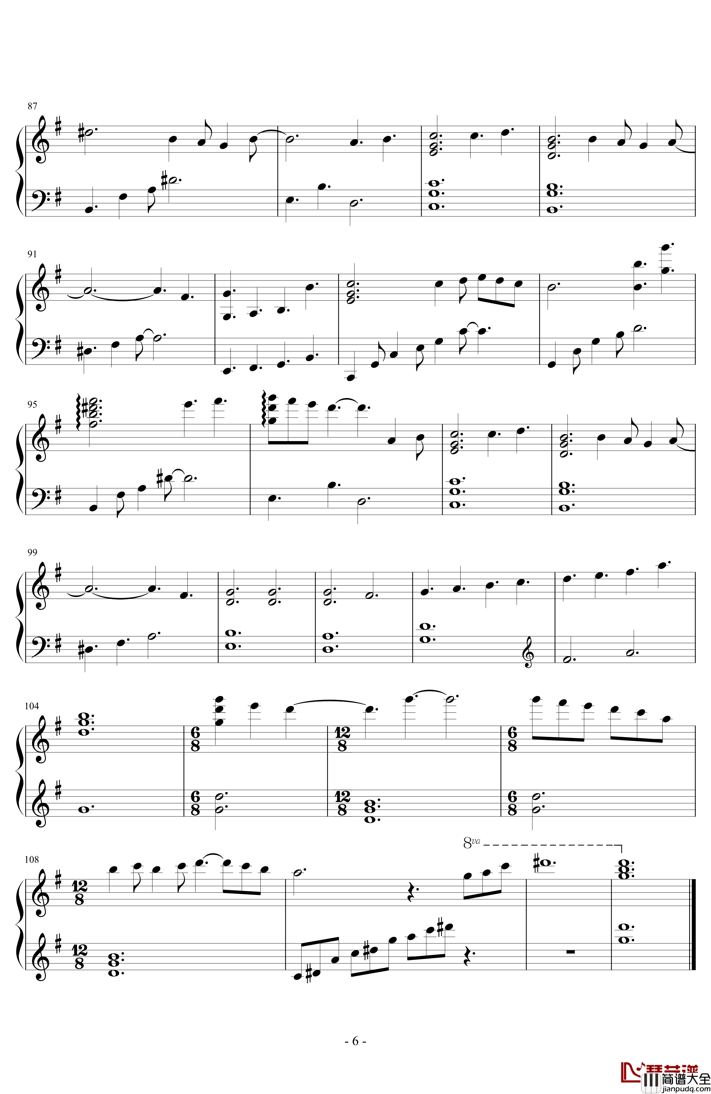 Second_Waltz_钢琴谱_第二号华尔兹_La_La_Land