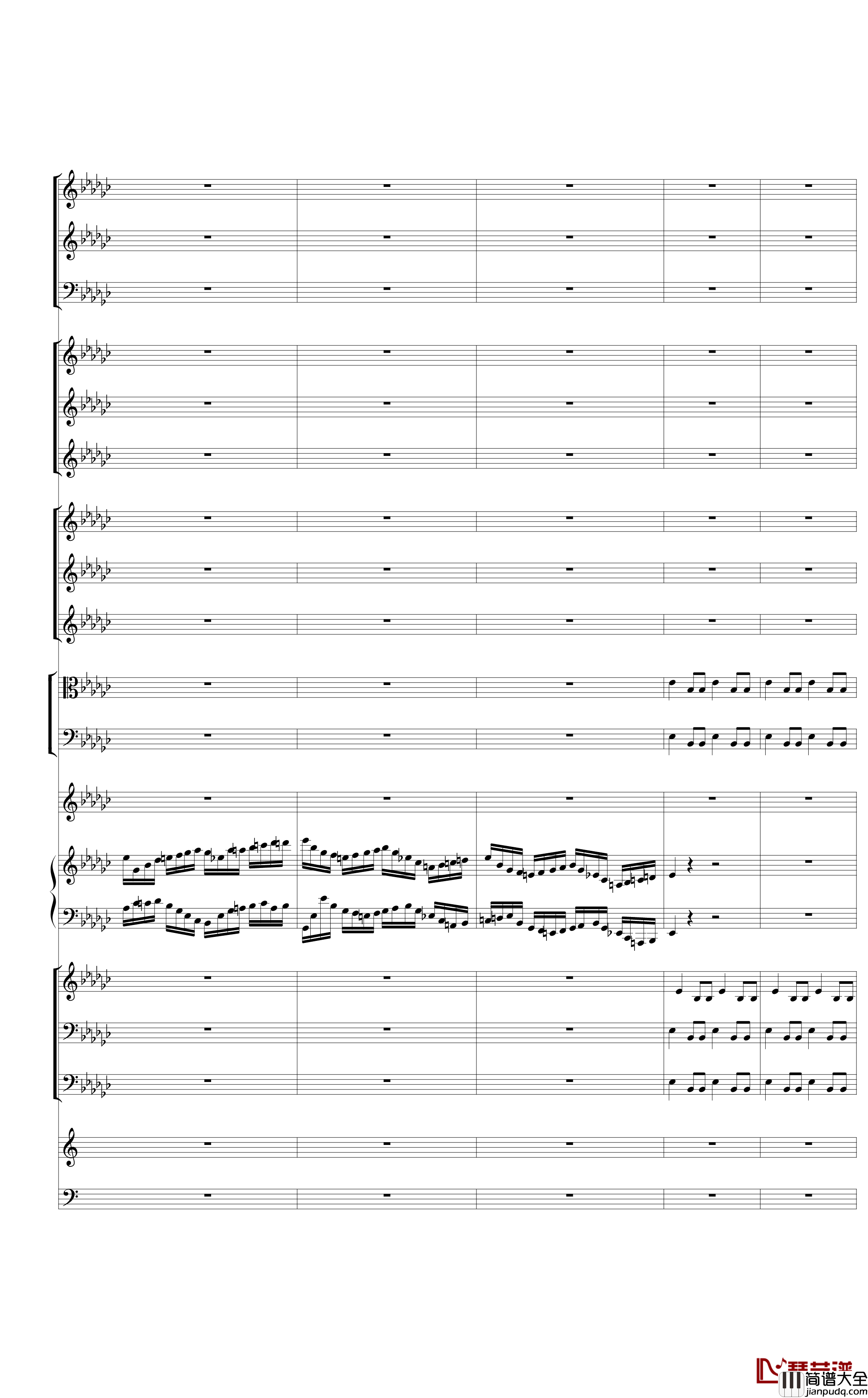 Piano_Concerto_No.3_in_E_Flat_minor,I钢琴谱_热情而辉煌