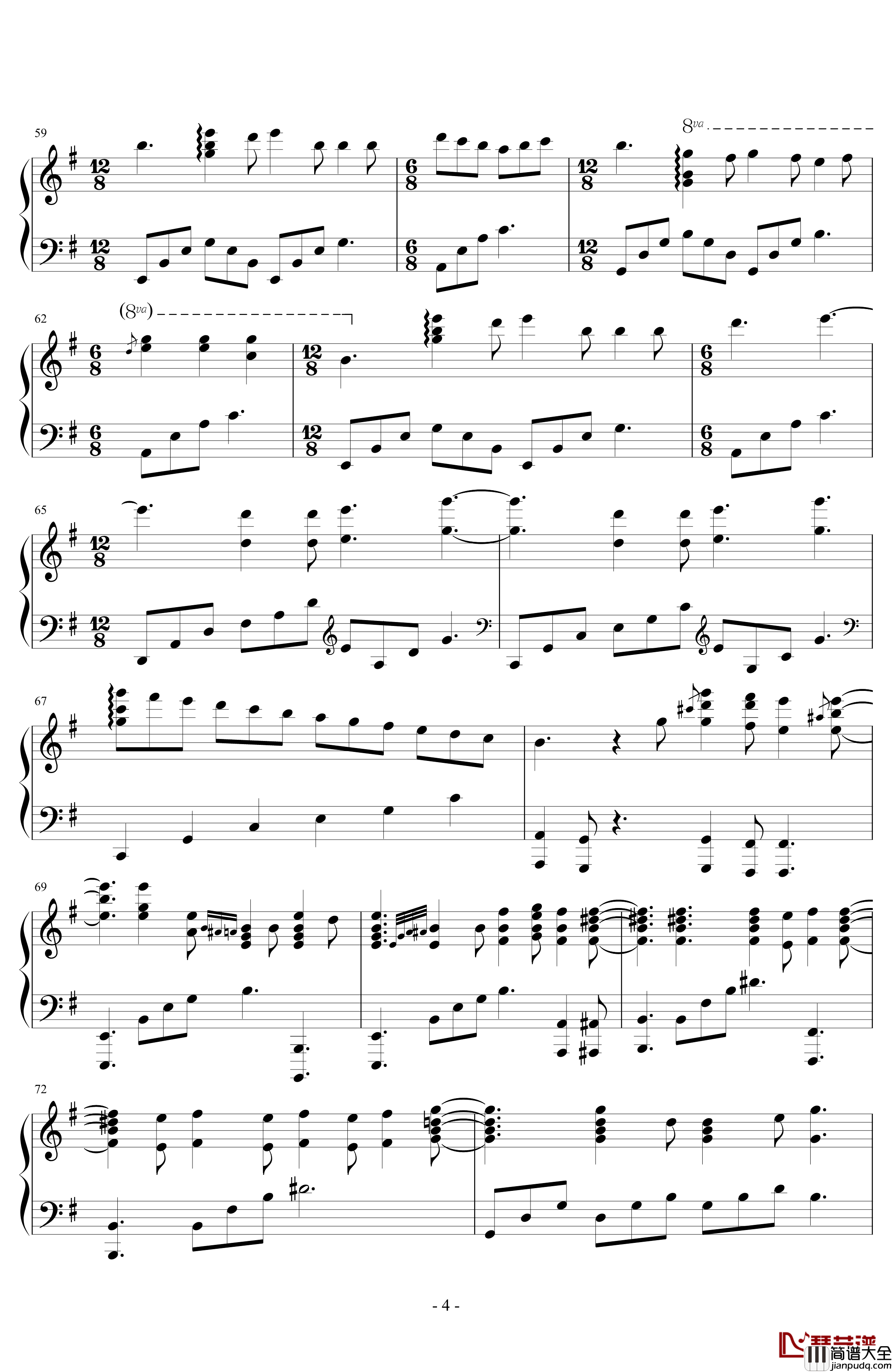 Second_Waltz_钢琴谱_第二号华尔兹_La_La_Land