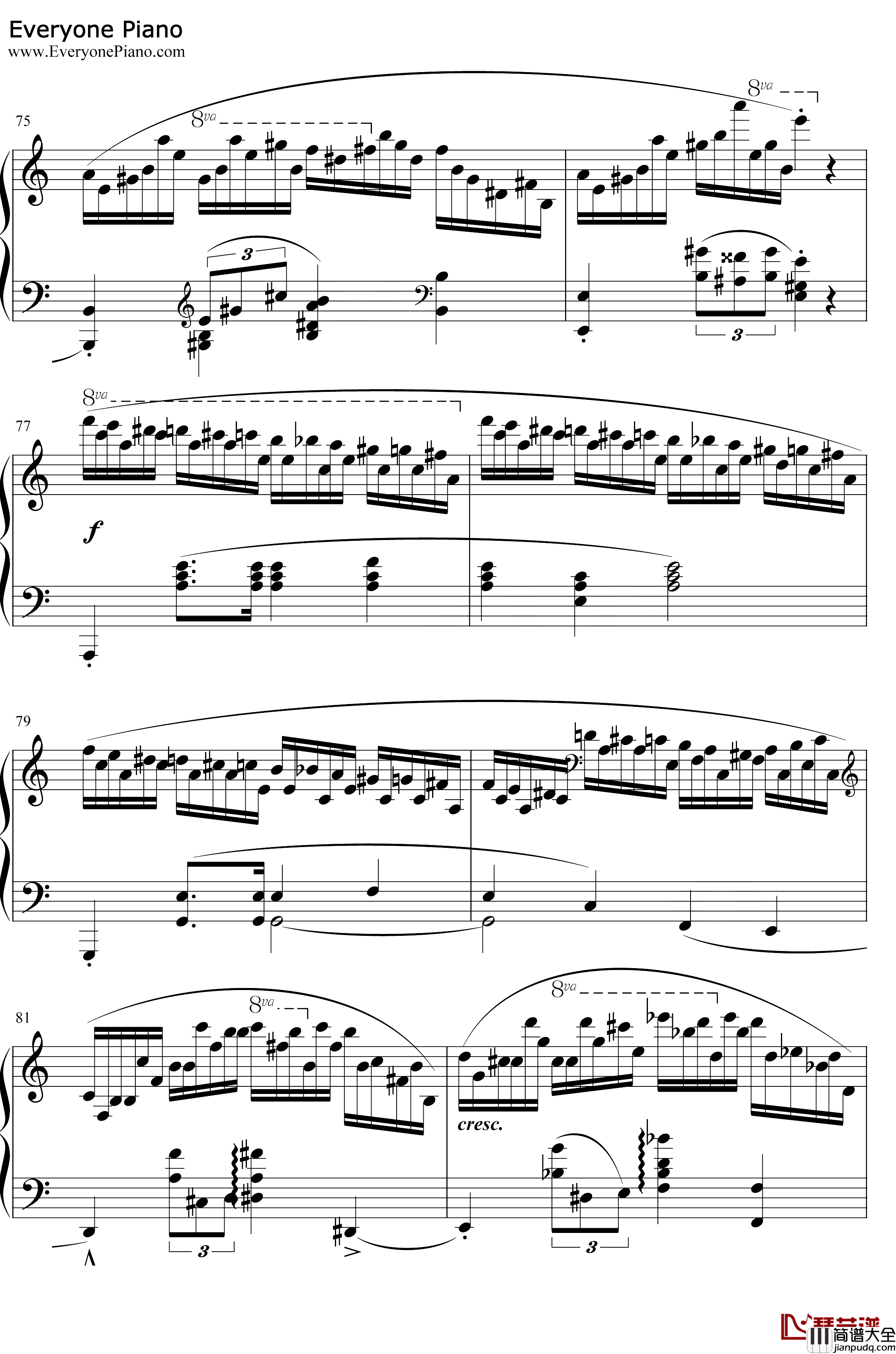肖邦练习曲第23首钢琴谱_肖邦_肖邦练习曲第23首