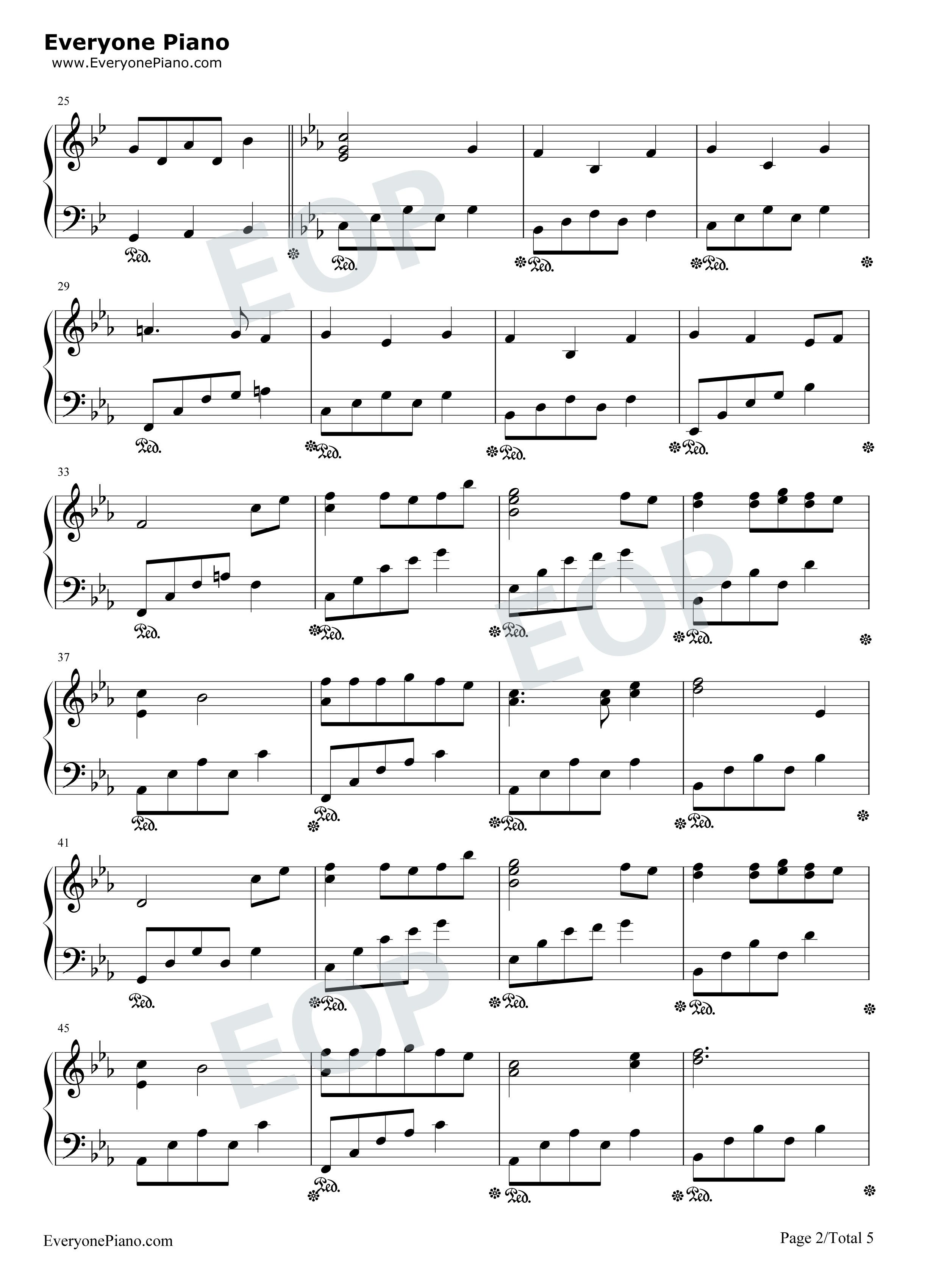 Arrietty's_Song钢琴谱_塞西尔·科贝尔__セシルコルベル_宫崎骏
