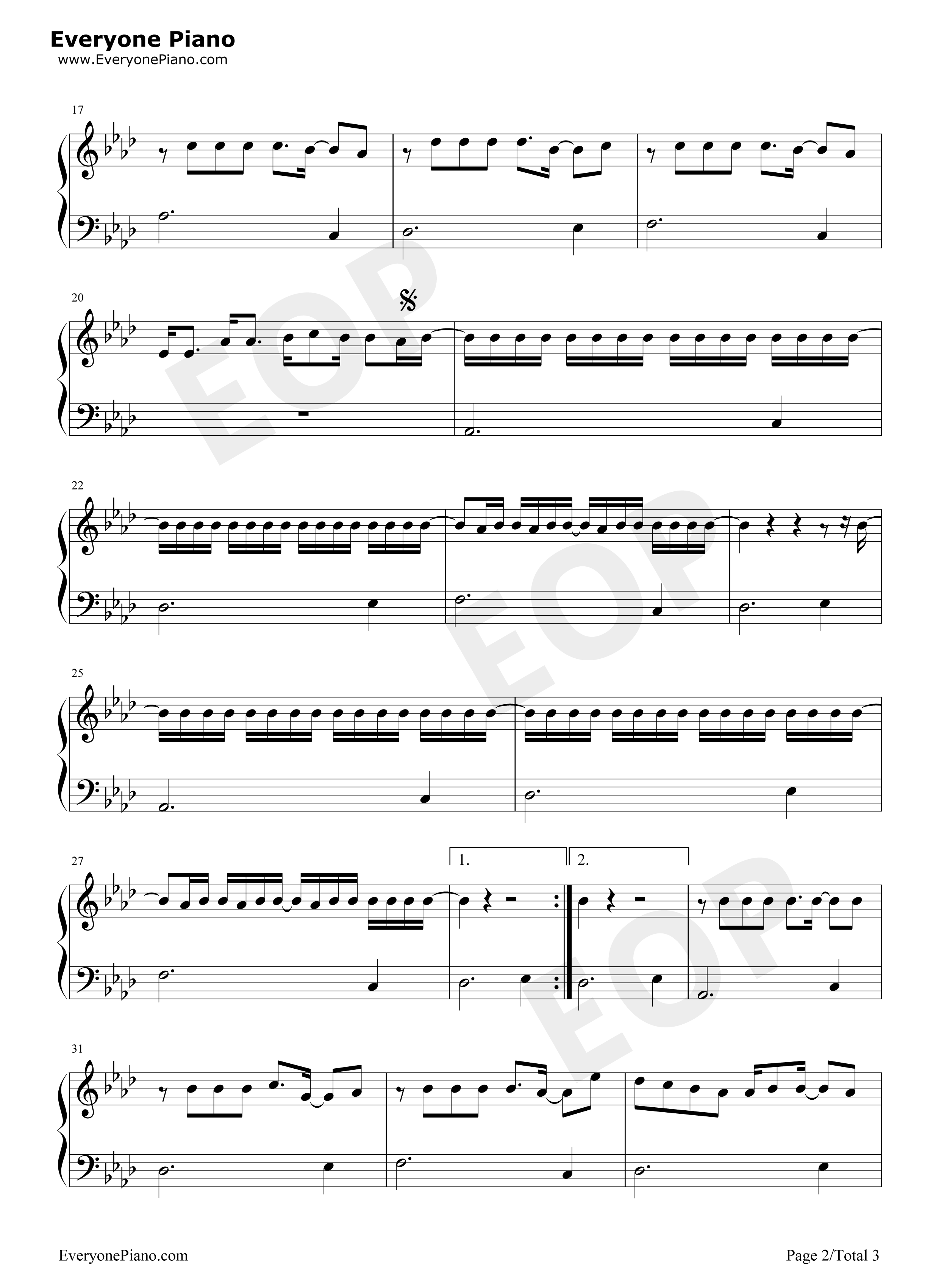 Never_Really_Over钢琴谱_Katy_Perry