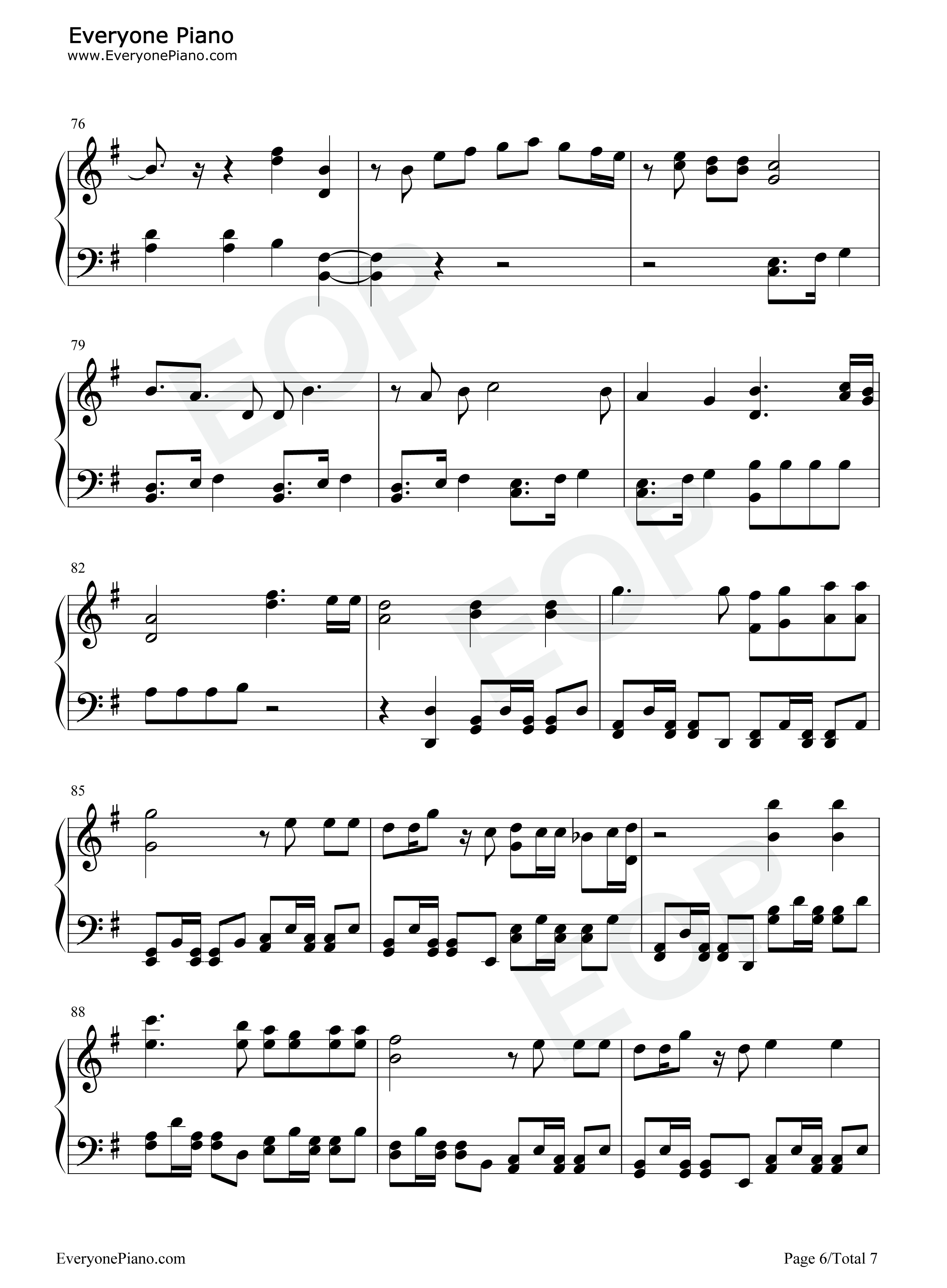 心绘钢琴谱_Road_of_Major