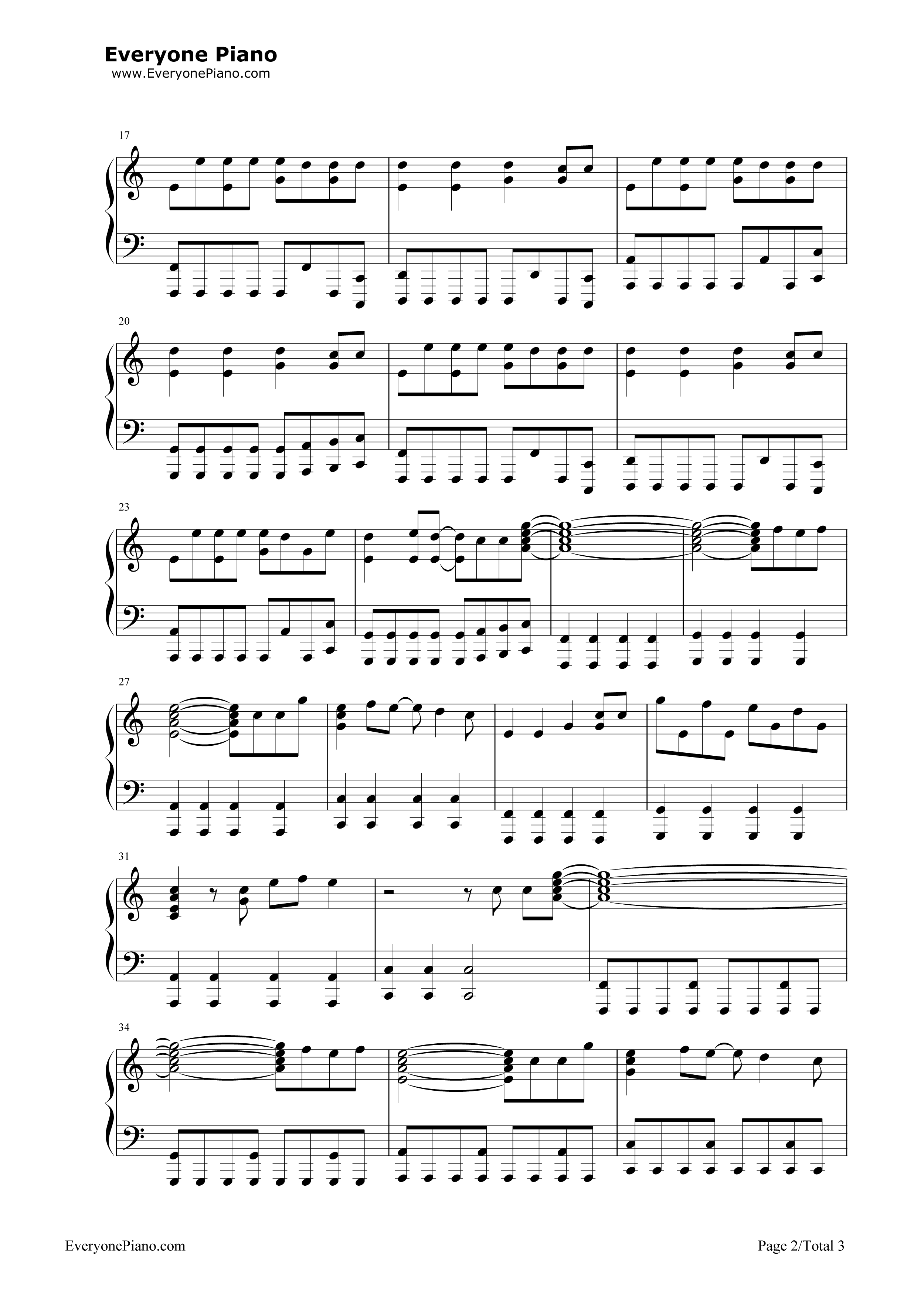 Beauty_and_a_Beat_钢琴谱_Justin_Bieber_ft._Nicki_Minaj