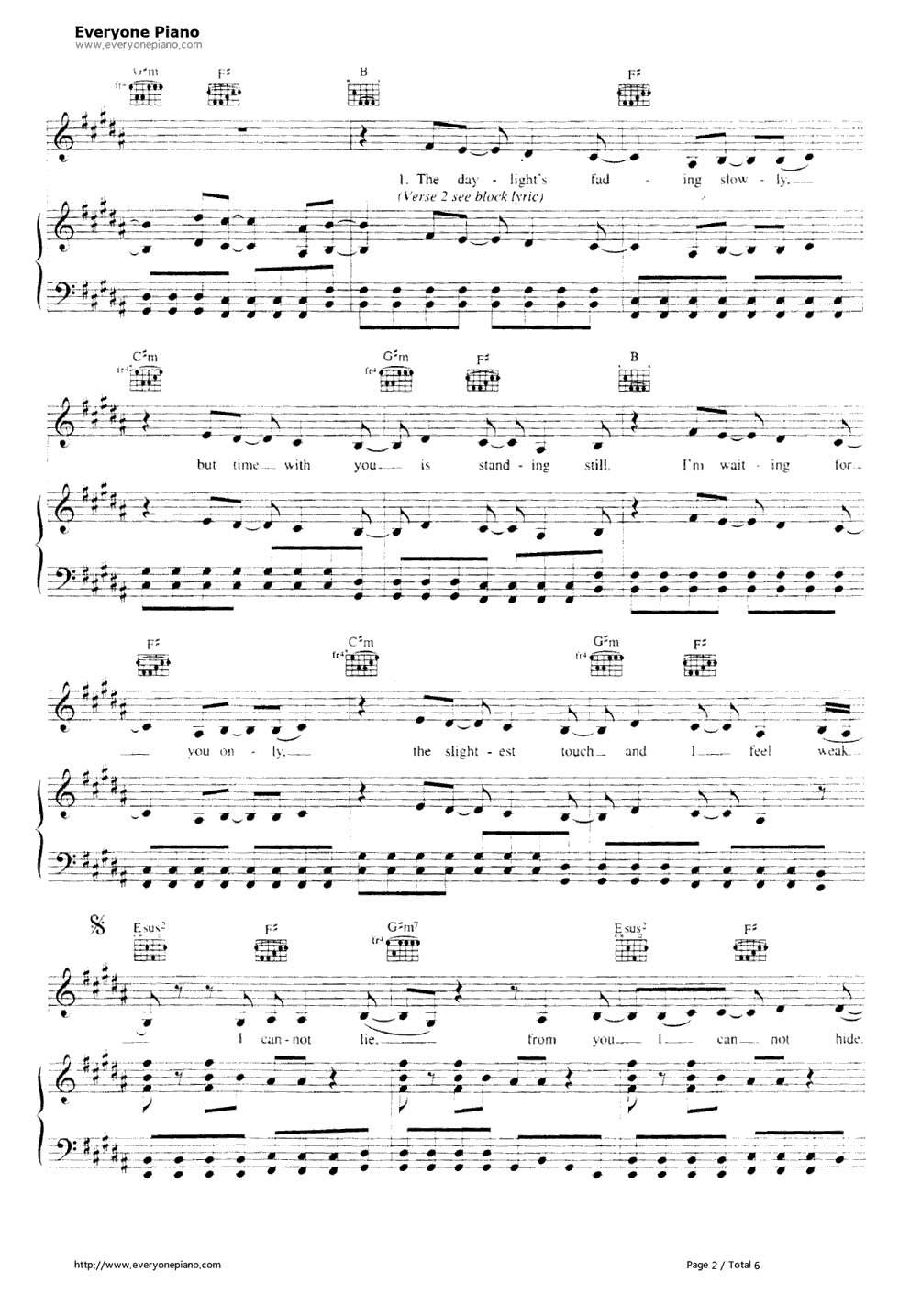Breathless钢琴谱_The_Corrs