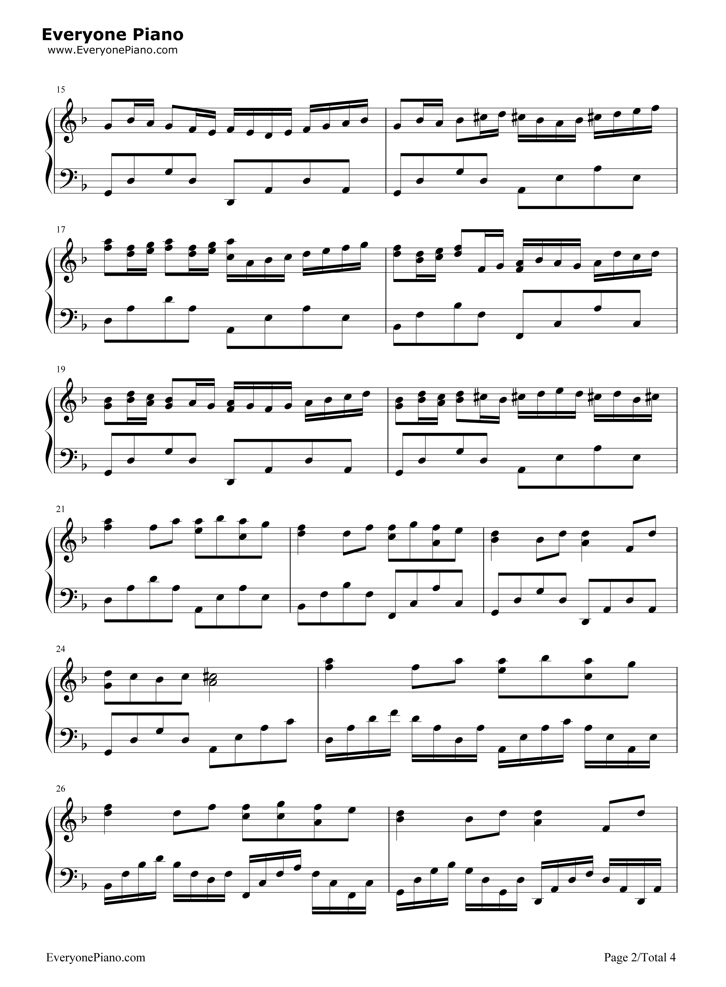 Canon_in_D_Minor钢琴谱_Johann_Pachelbel