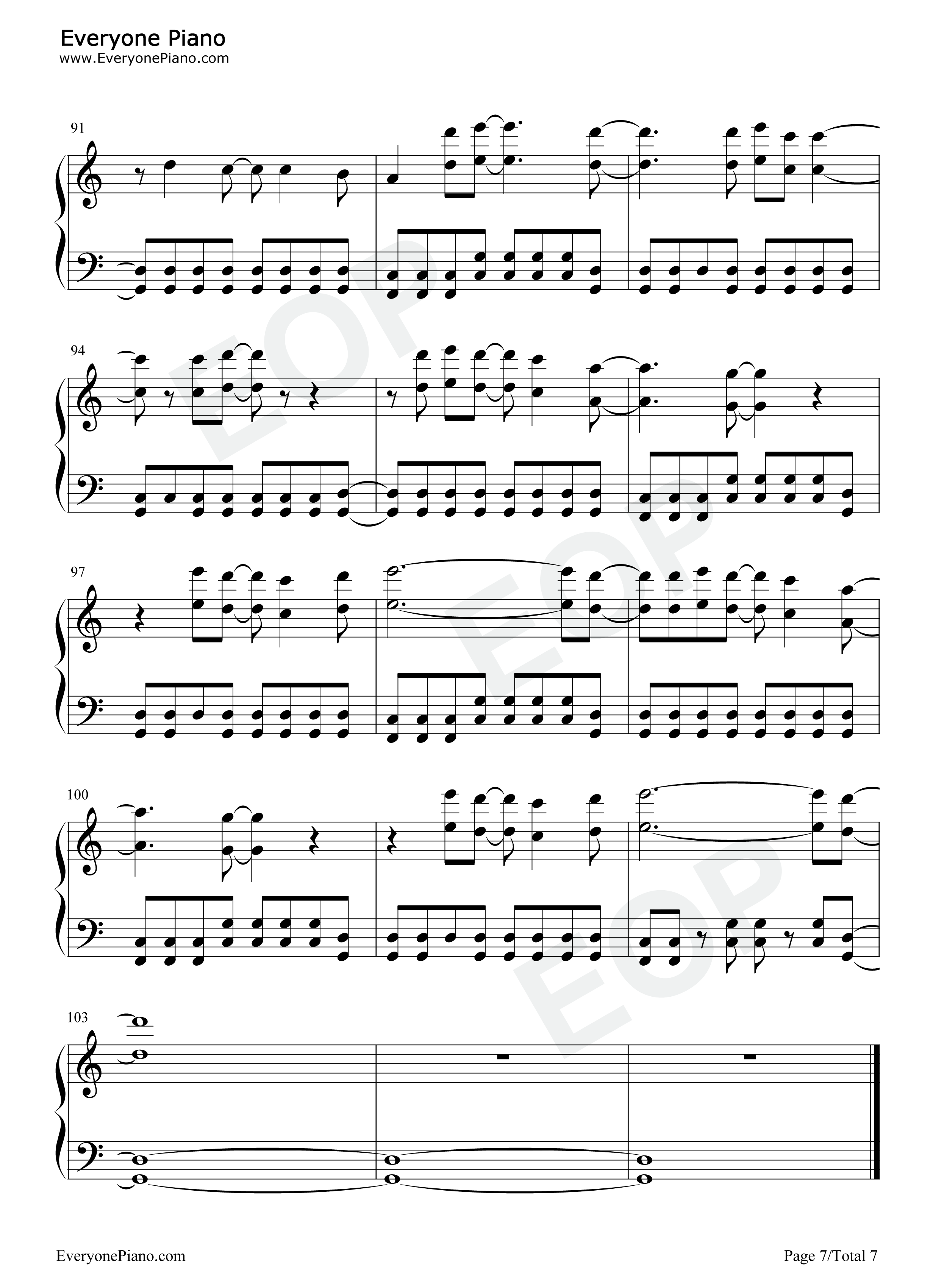Dust钢琴谱_Eli_Young_Band