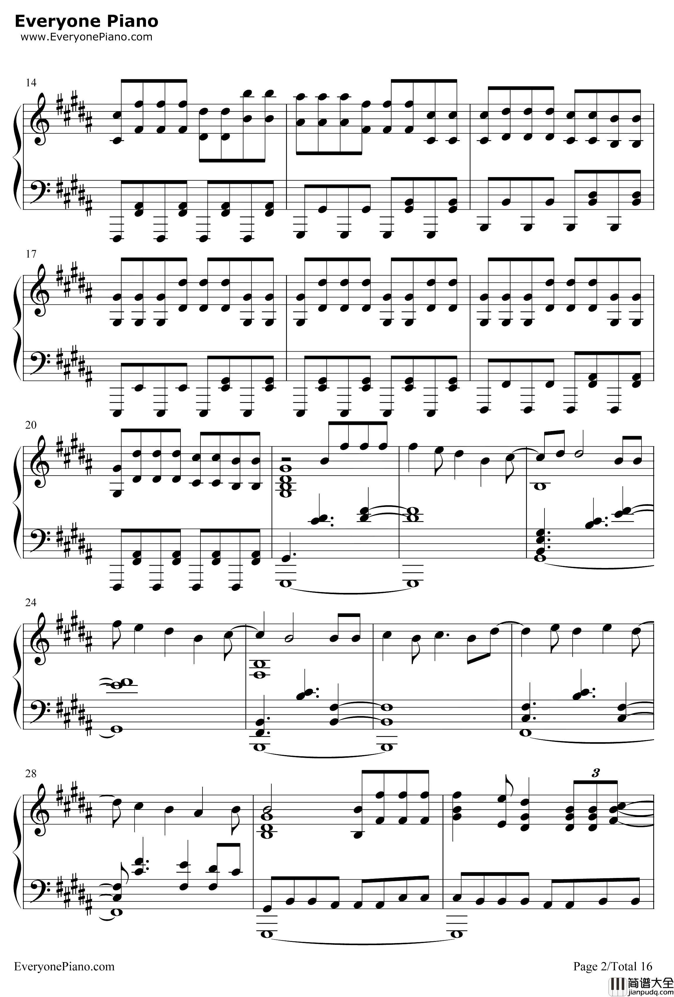 Neo钢琴谱_Roselia_Aspect_BanGDreamOST