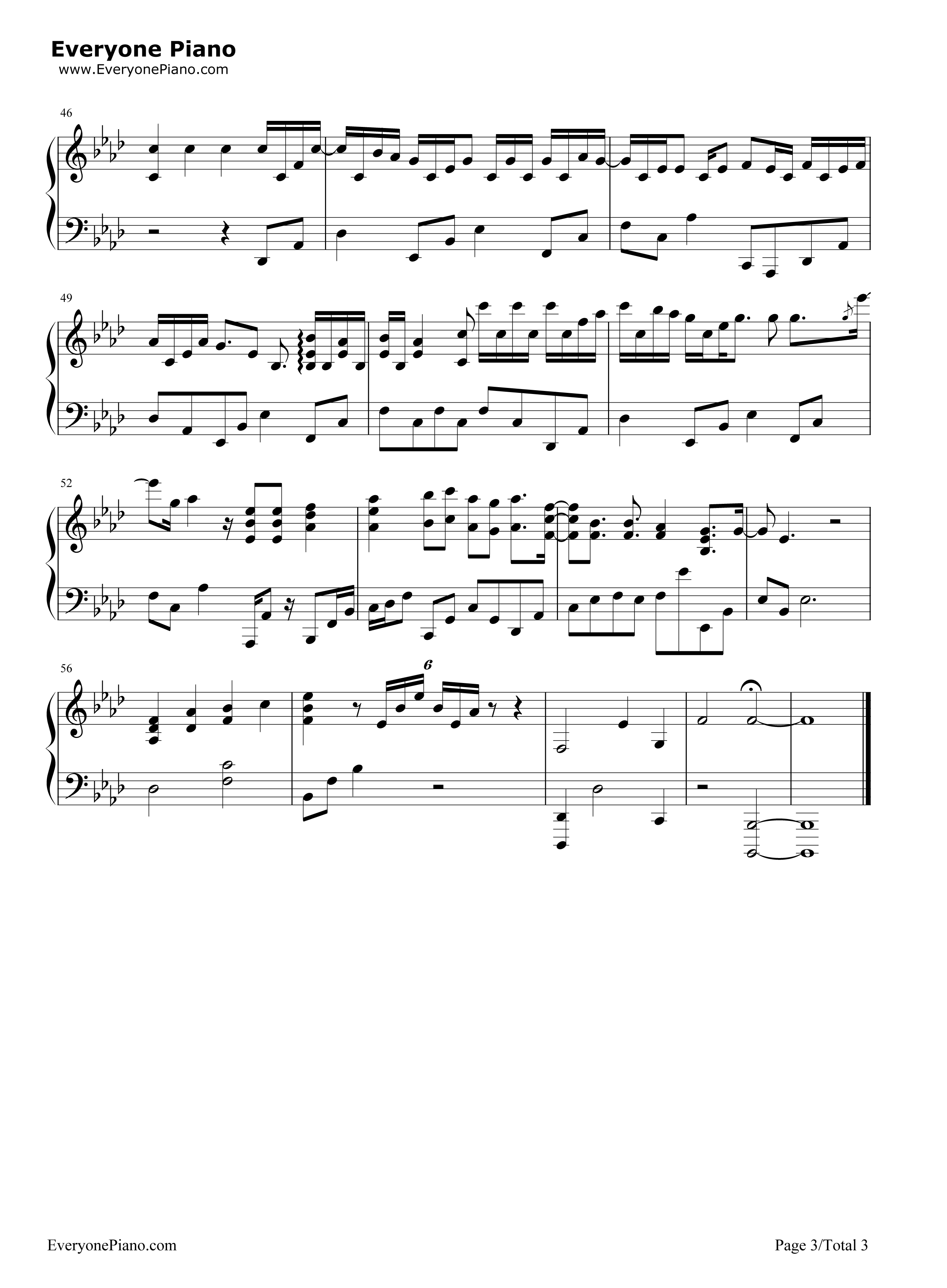 Blue钢琴谱_Hiroyuki_Sawano