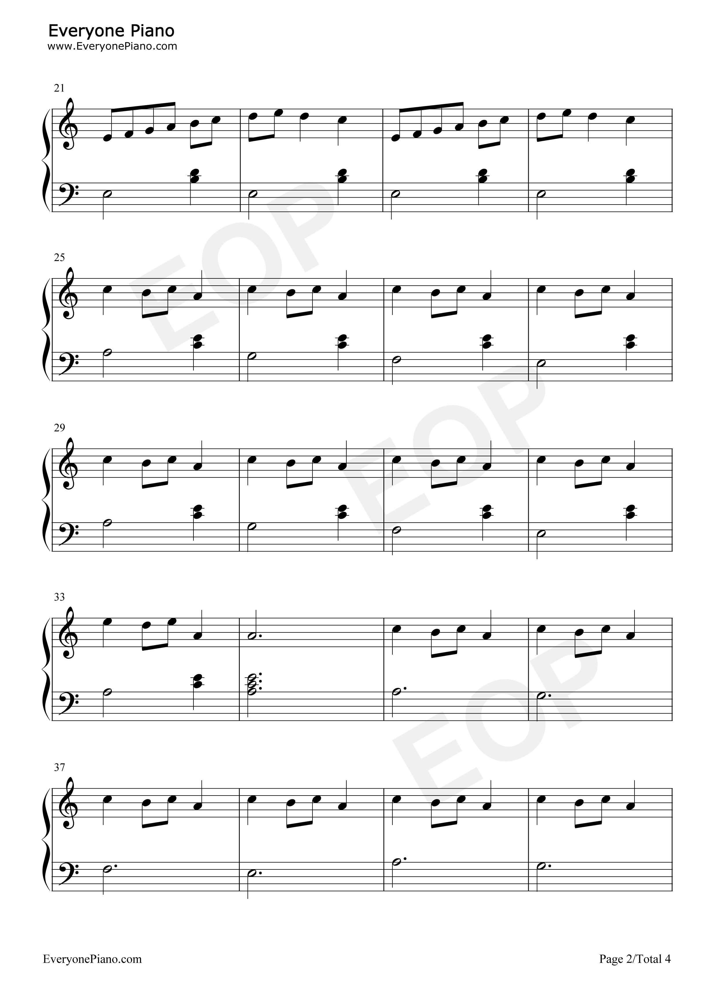 Carol_Of_The_Bells钢琴谱_Mykola_Leontovych