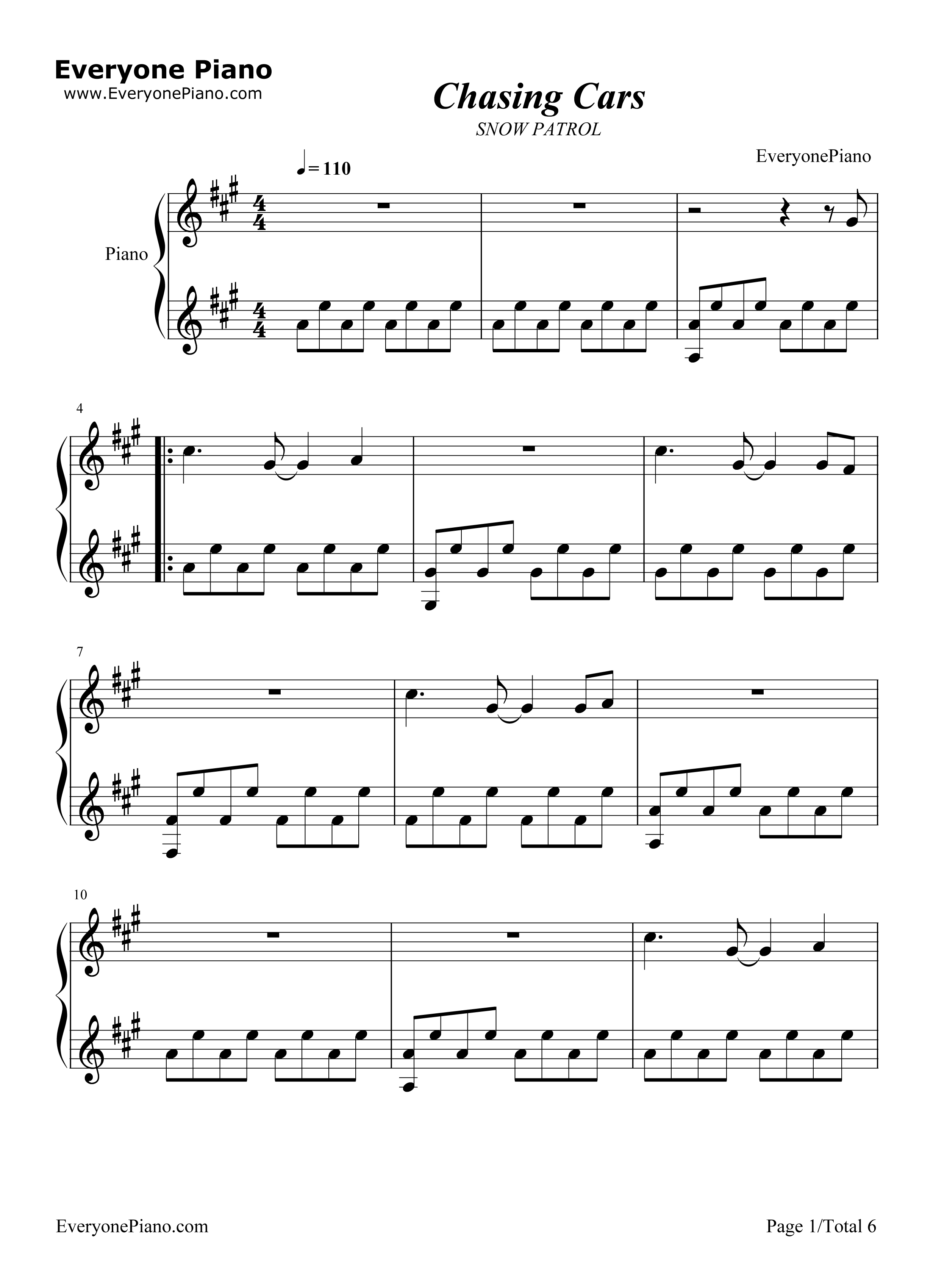 Chasing_Cars_伴奏钢琴谱_Snow_Patrol