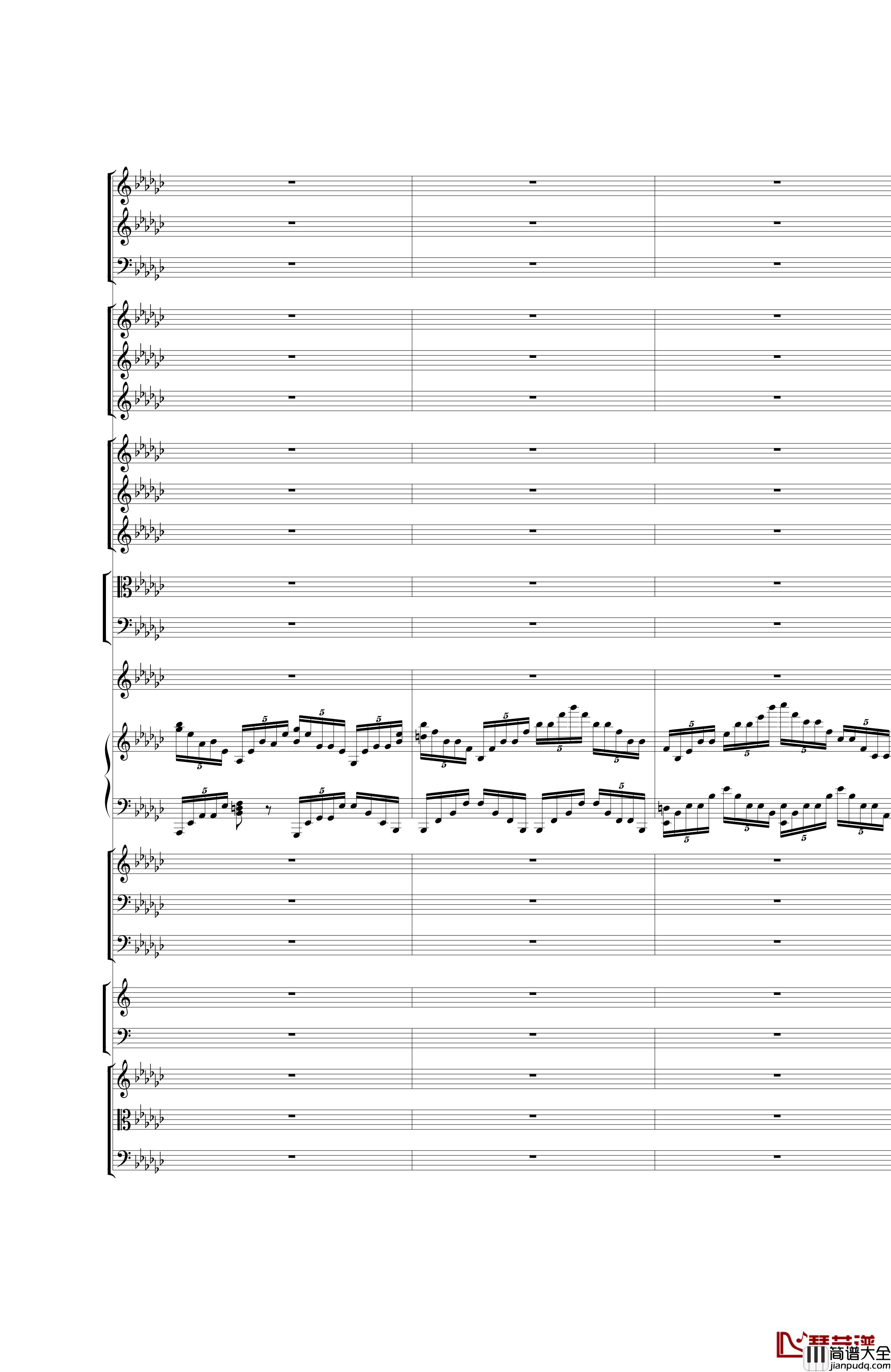 Piano_Concerto_No.3_in_E_Flat_minor钢琴谱_I.Moderto_热情而辉煌