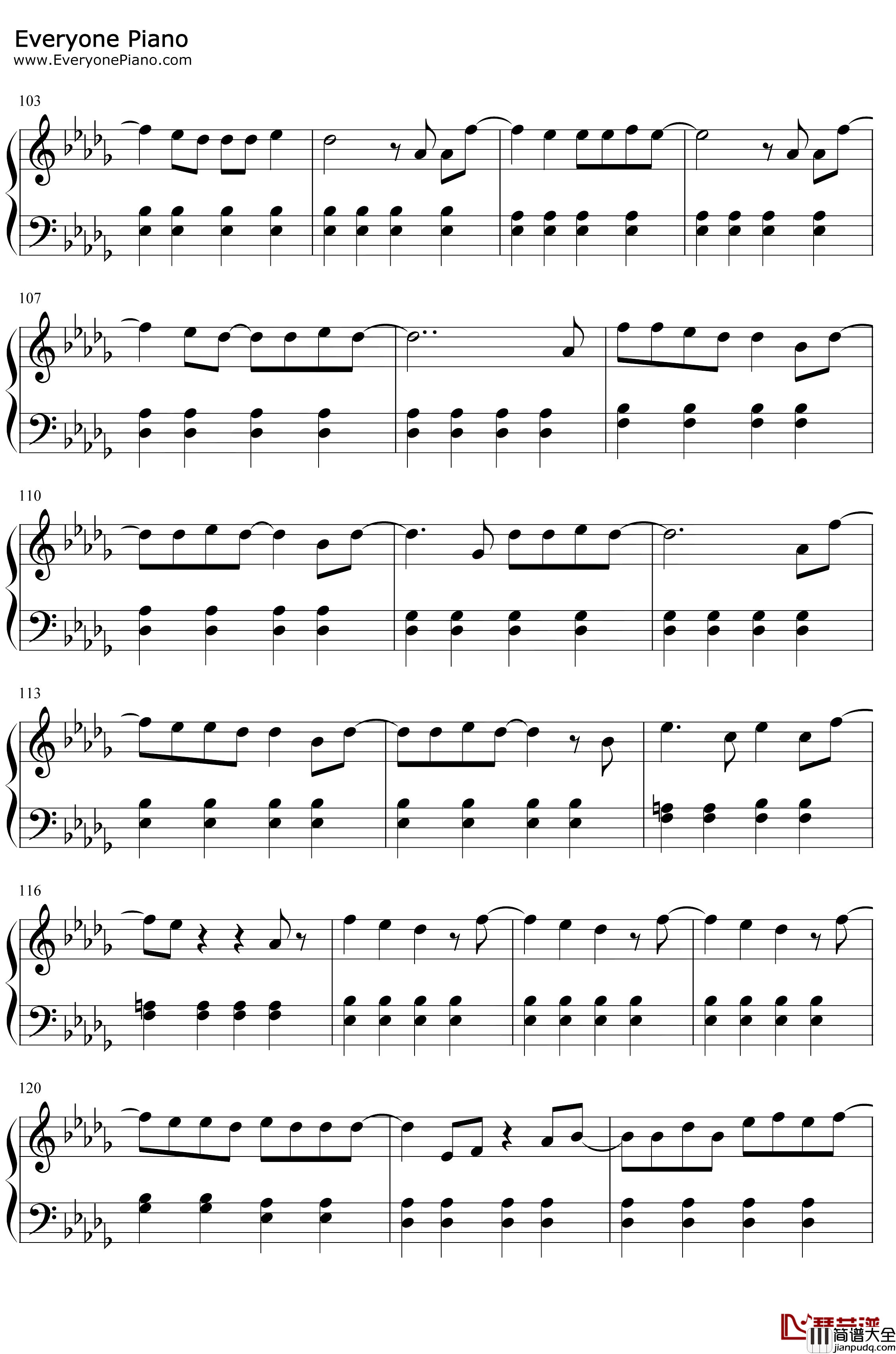 Im_Gonna_Love_Me_Again钢琴谱_Elton_John_Taron_Egerton_火箭人OST