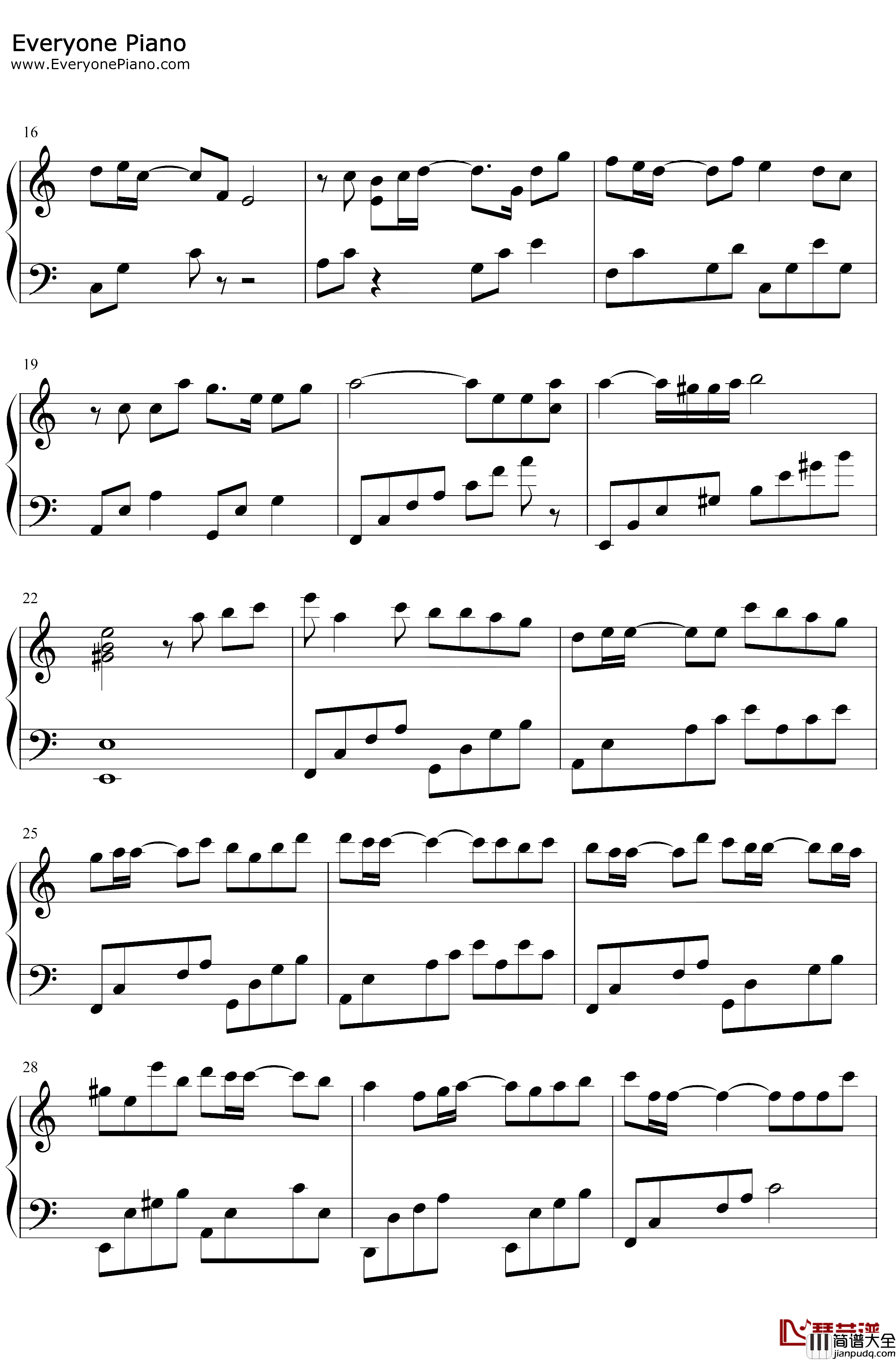 吹梦到西洲钢琴谱_黄诗扶妖扬_抖音唯美古风歌曲