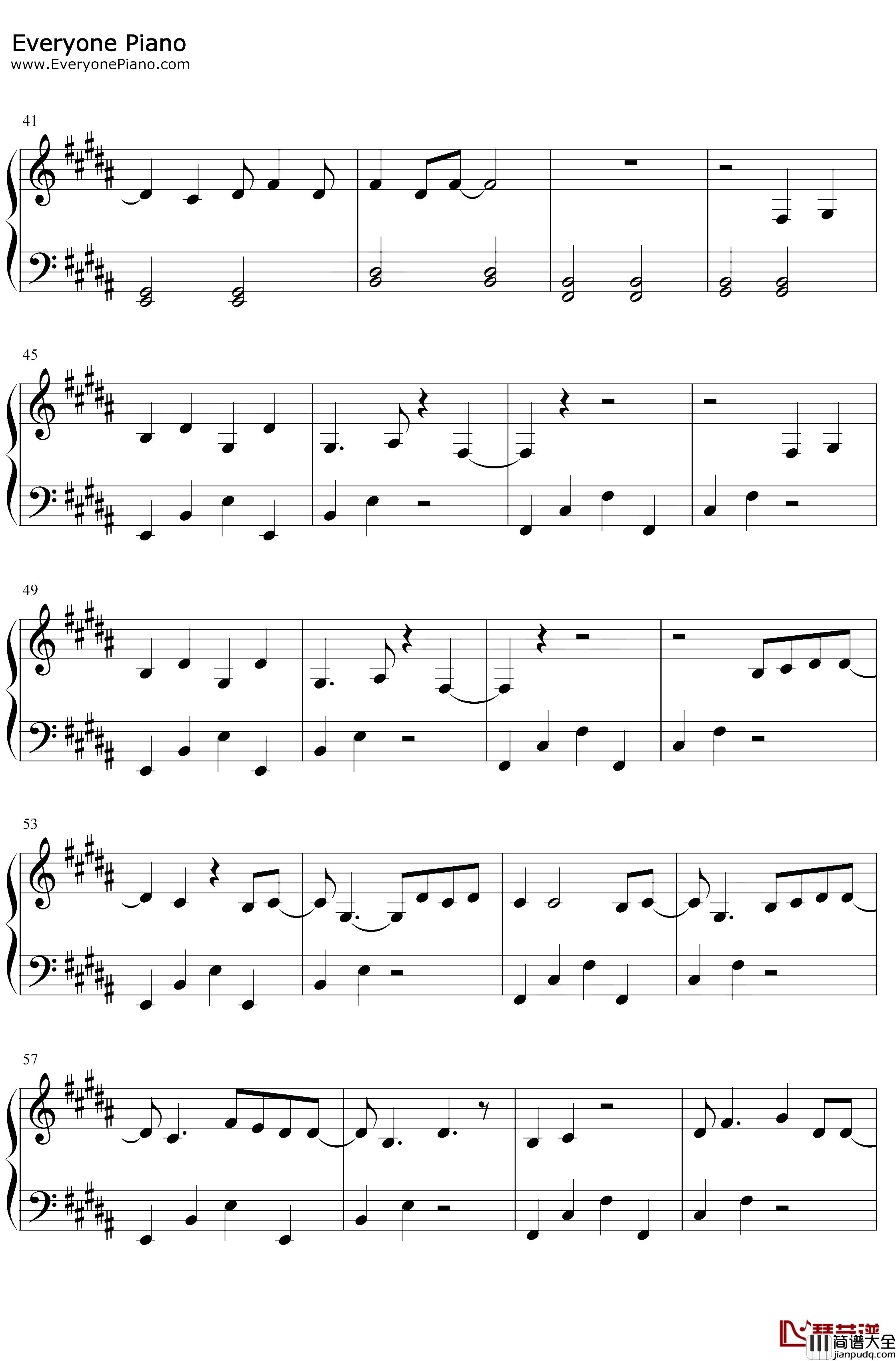 Tequila钢琴谱_Dan+Shay_DanShay