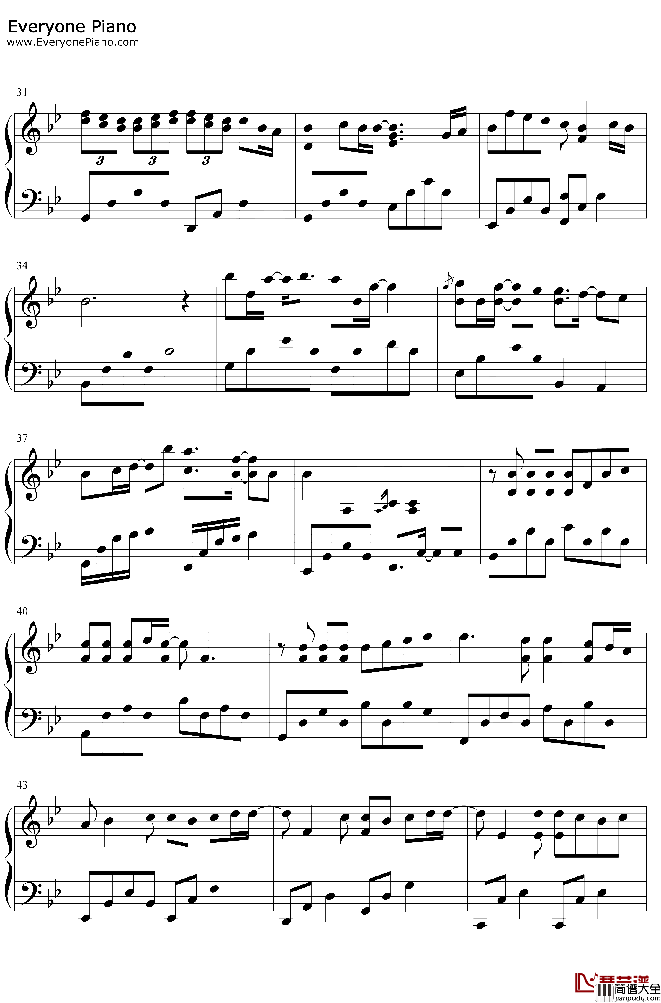 周杰伦歌曲串烧14首钢琴谱_周杰伦_钢琴谱:周杰伦歌曲串烧14首