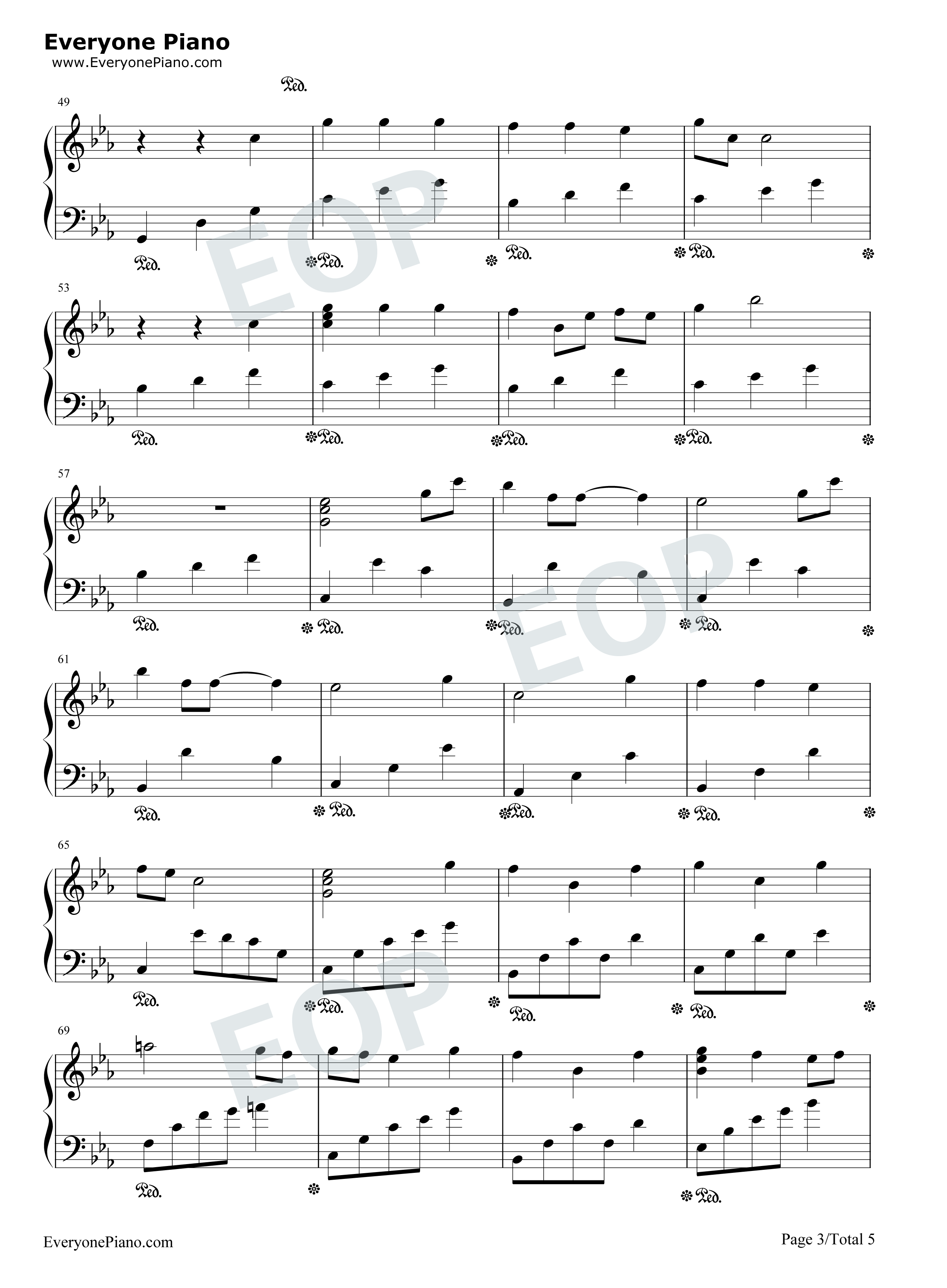 Arrietty's_Song钢琴谱_塞西尔·科贝尔__セシルコルベル_宫崎骏