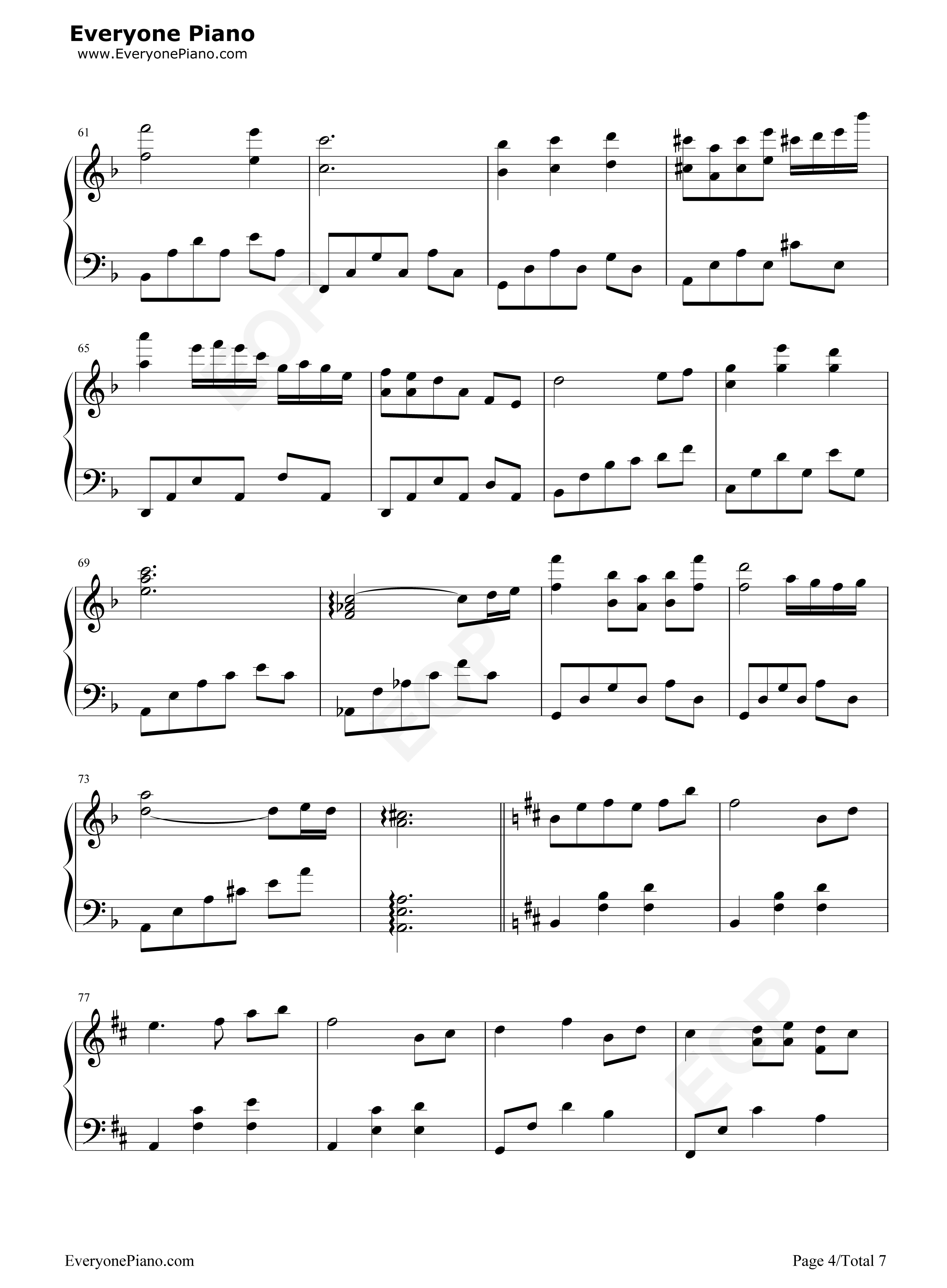 今夏钢琴谱_谭松韵