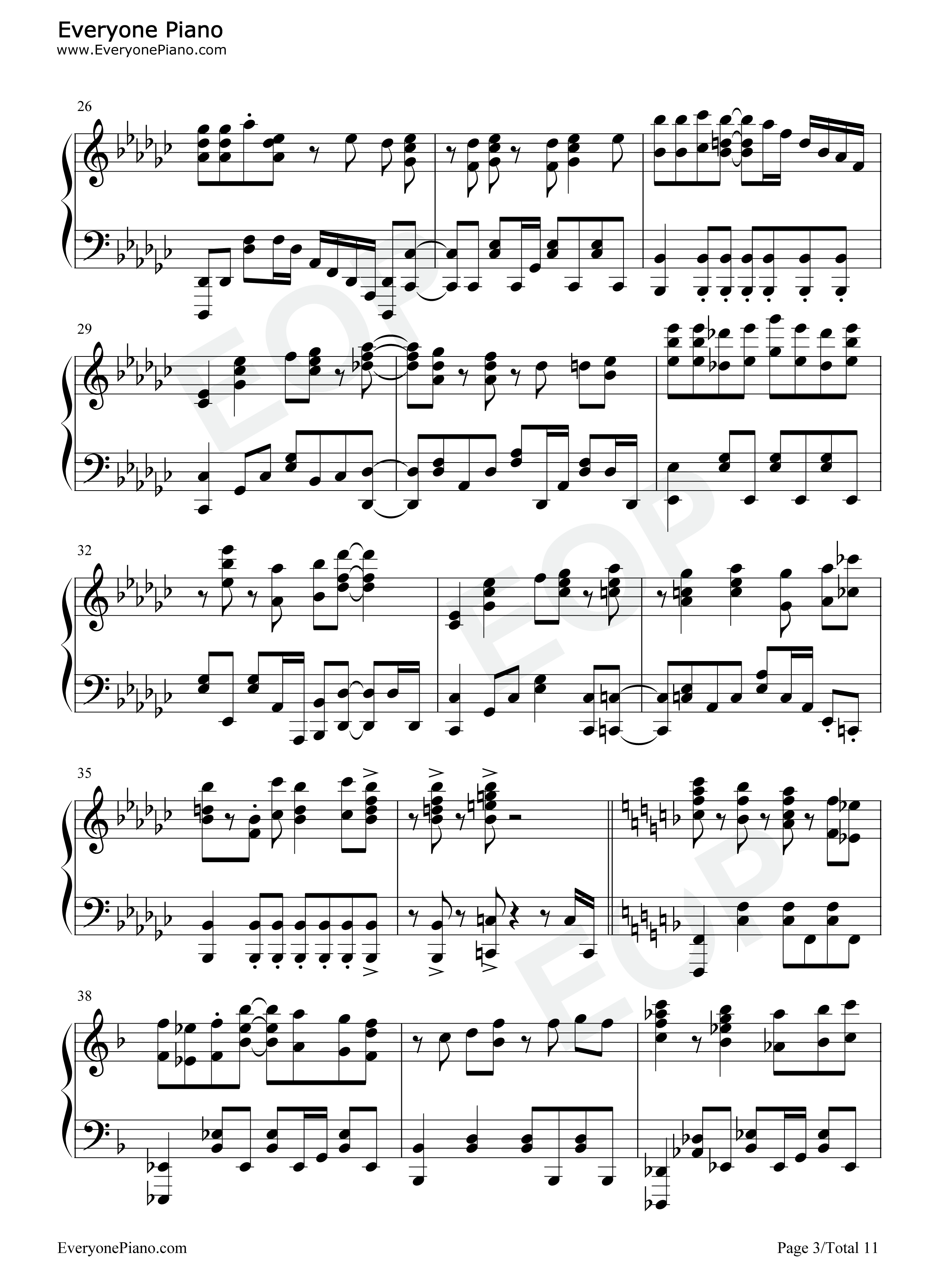 Chance_Revenge钢琴谱_安月名莉子