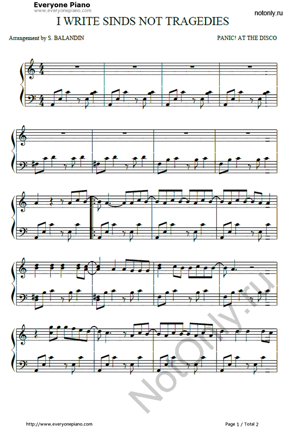 I_Write_Sins_Not_Tragedies钢琴谱_Panic_at_the_Disco