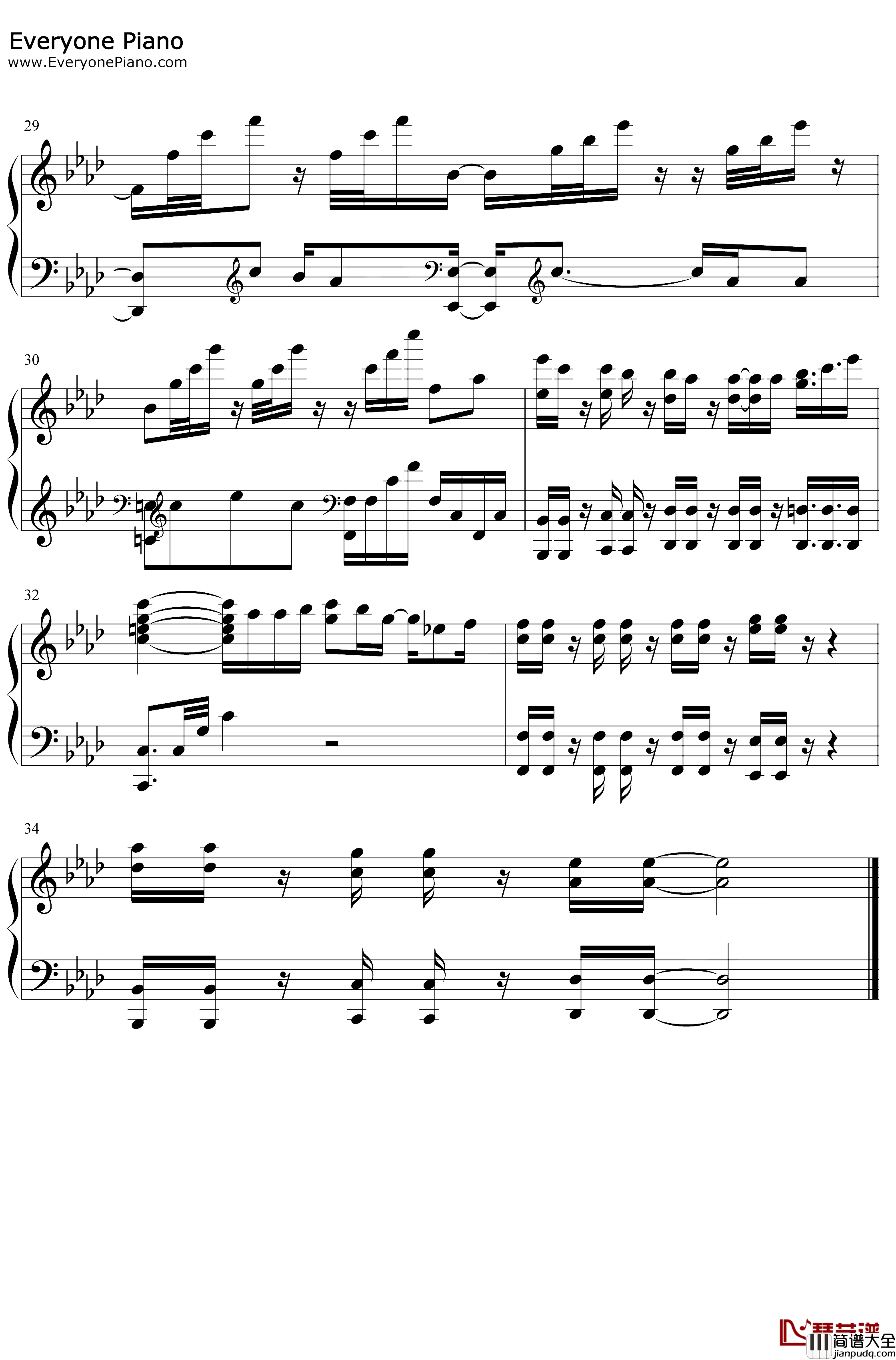 High_Free_Spirits钢琴谱_TrySail_高校舰队OP