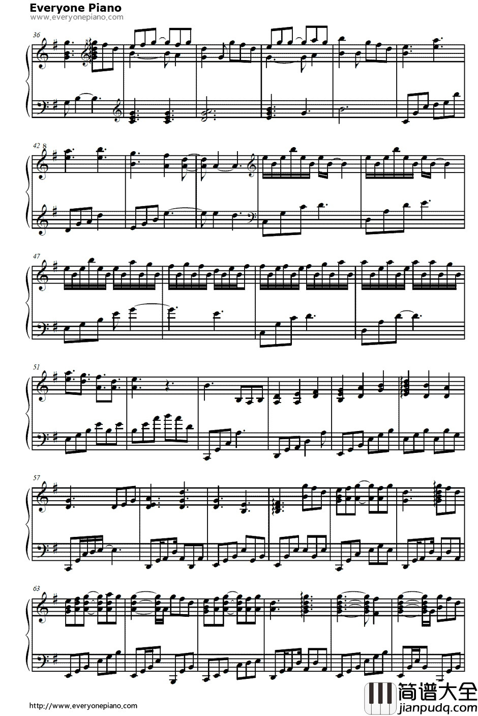 Piano_UC钢琴谱_泽野弘之_NO.3