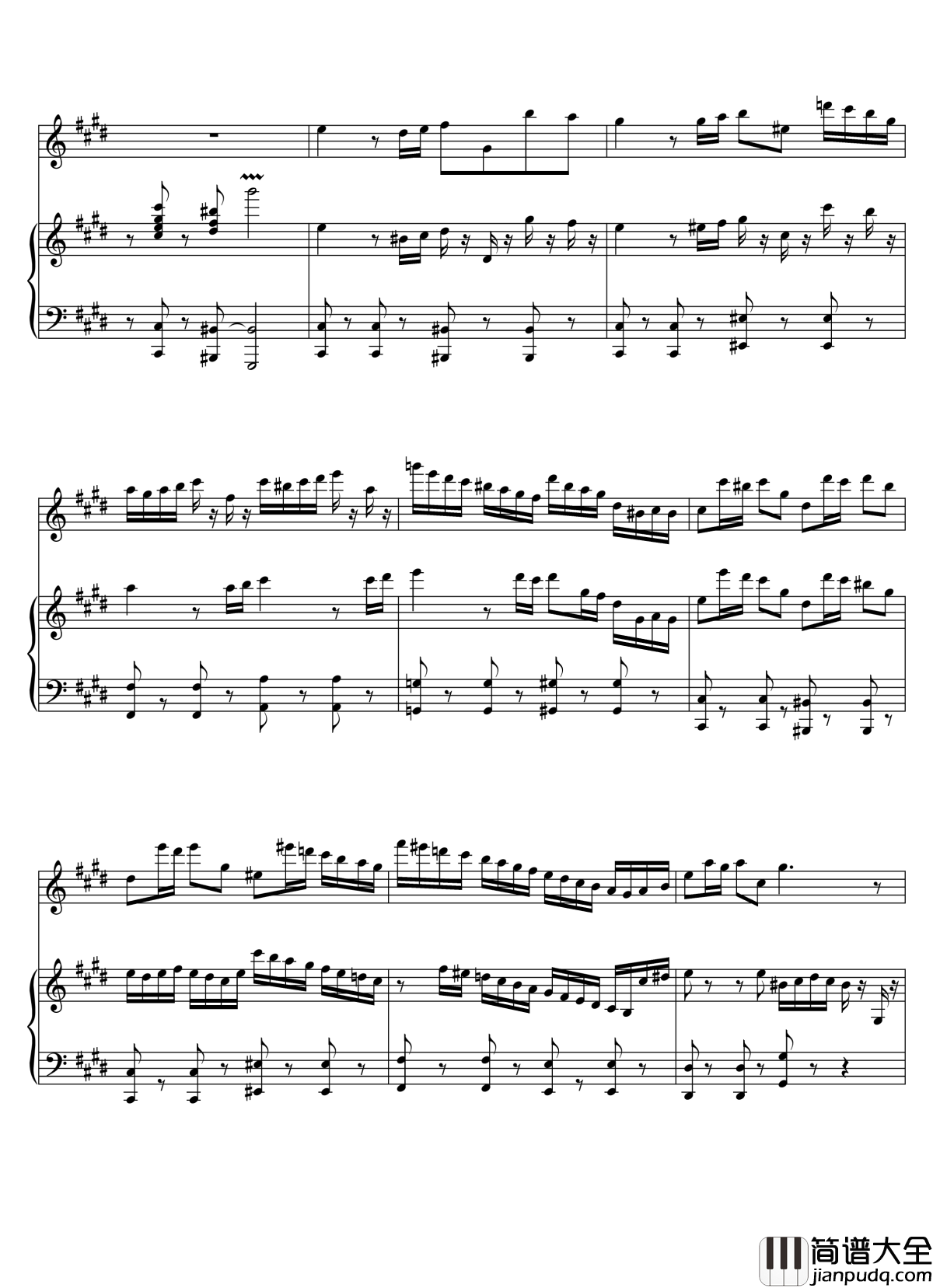 Parodia_Sonatina钢琴谱_Deemo