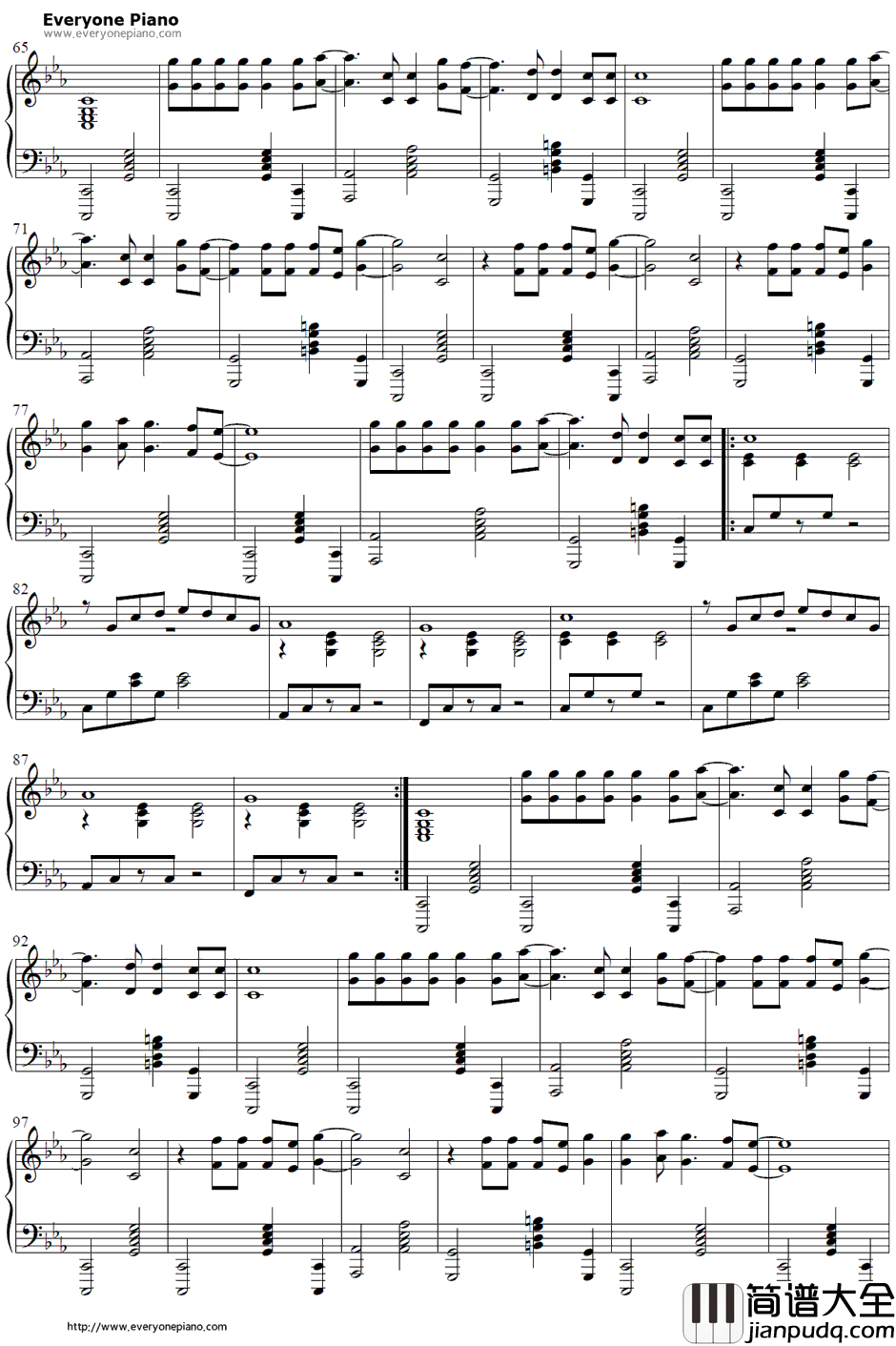 Battle_Cry钢琴谱_ImagineDragons_变形金刚4:绝迹重生主题曲