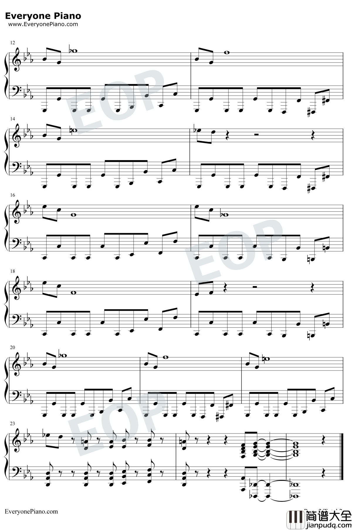 碟中谍主题曲钢琴谱_丹尼·艾夫曼_碟中谍主题曲