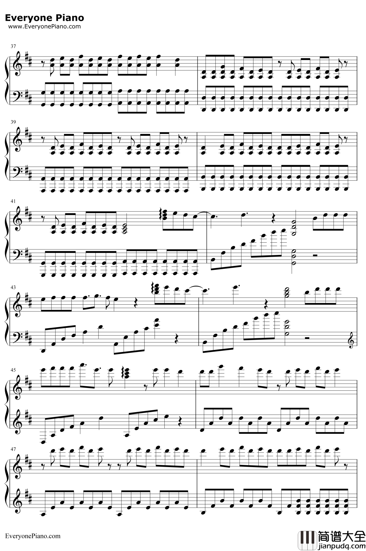 Love_Story钢琴谱_TaylorSwift_爱的故事