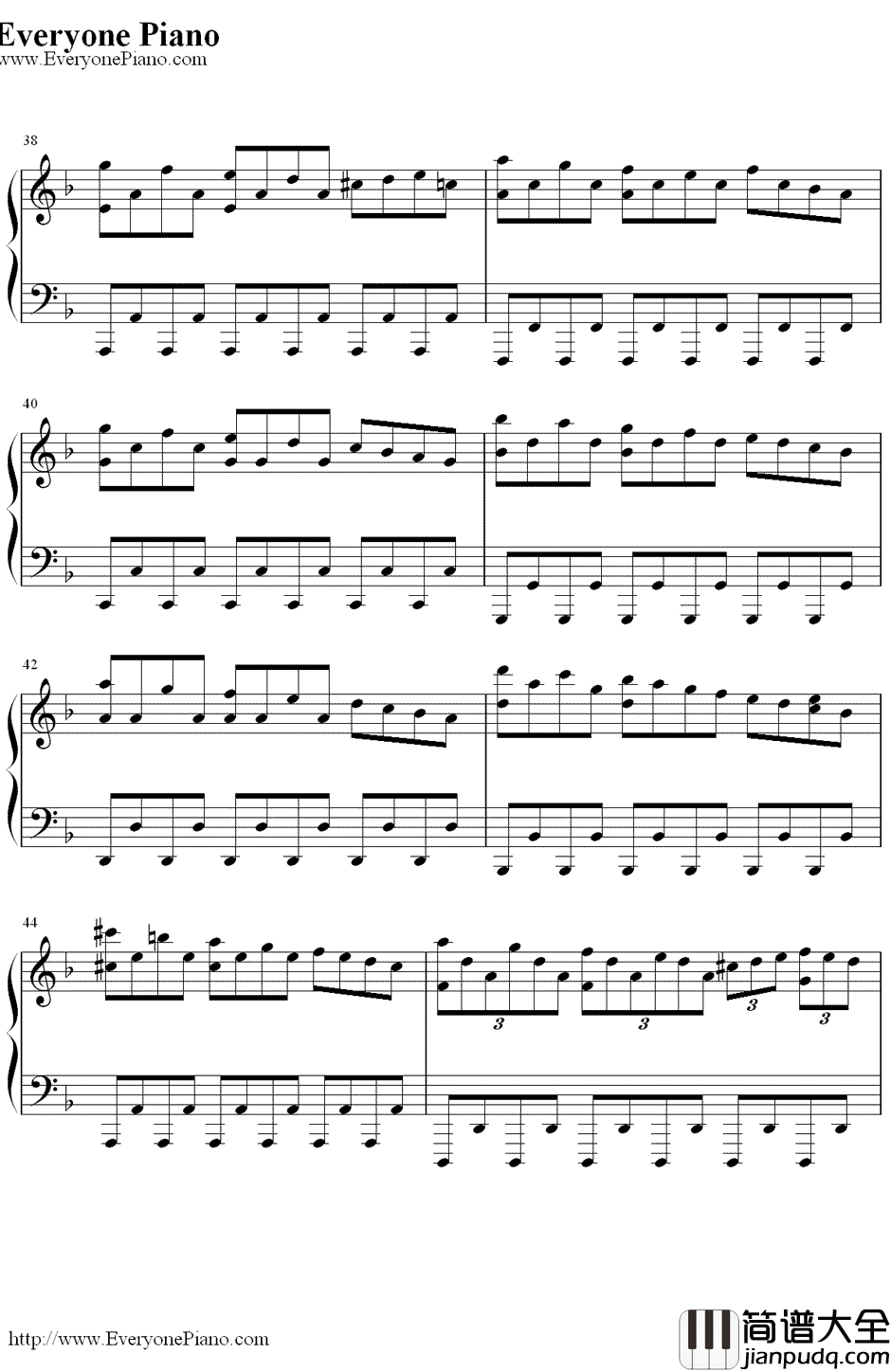 亨德尔的萨拉班德（Handel'sSarabande）钢琴谱_马克西姆MaksimMrvica