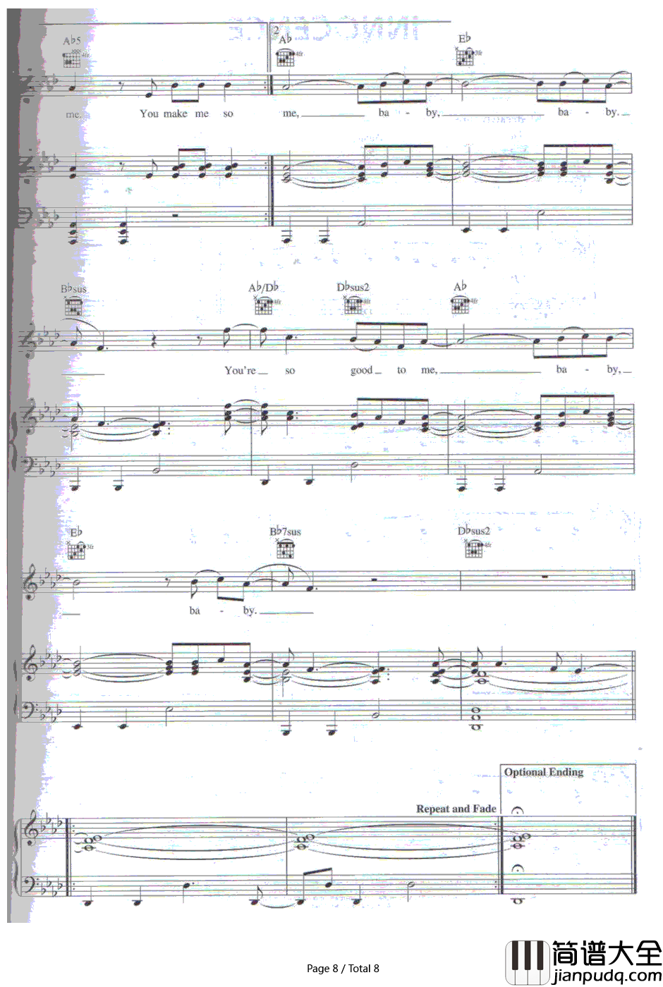 Hot钢琴谱_AvrilLavigne