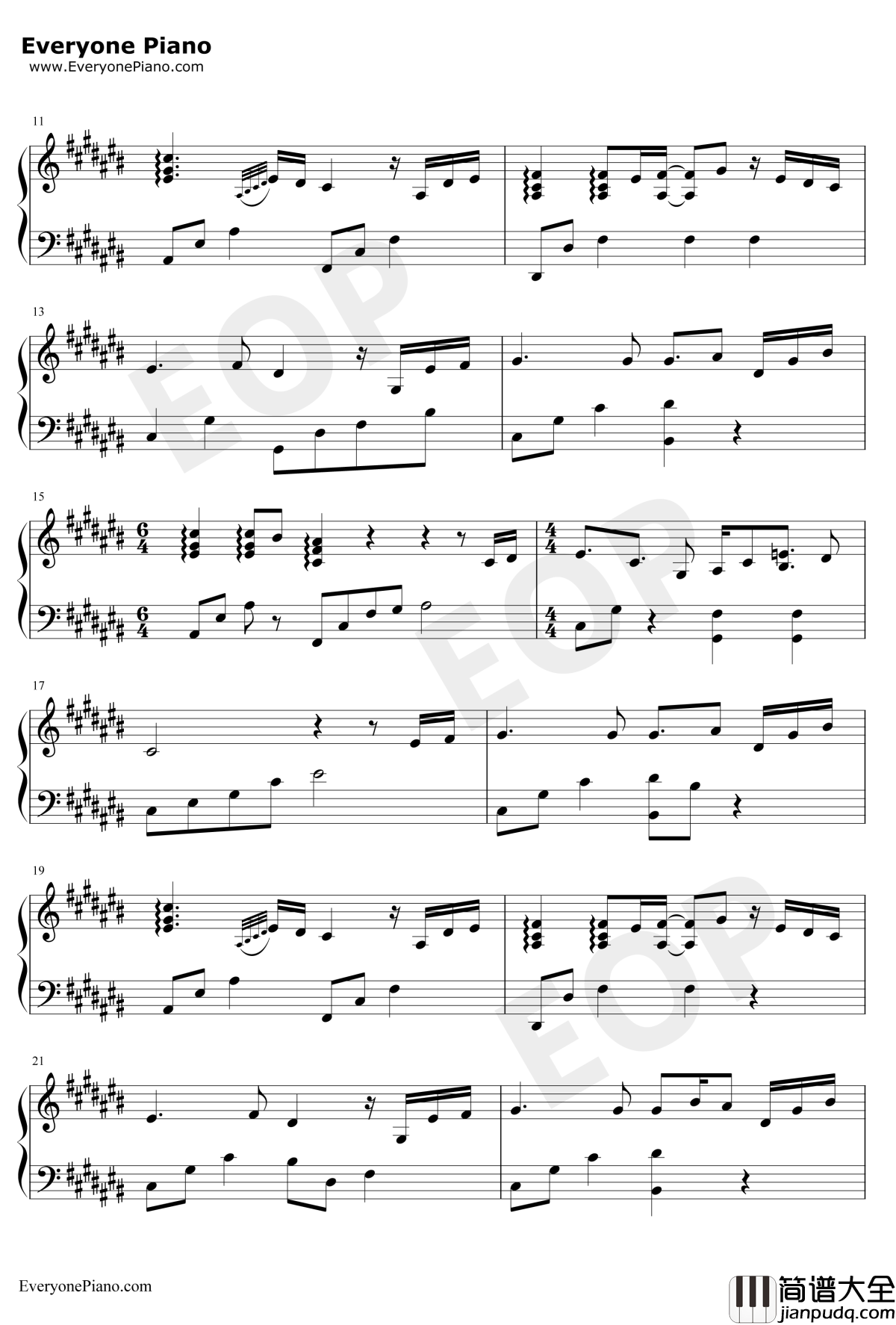 Escape_from_Love钢琴谱_Andemund_Orchestra