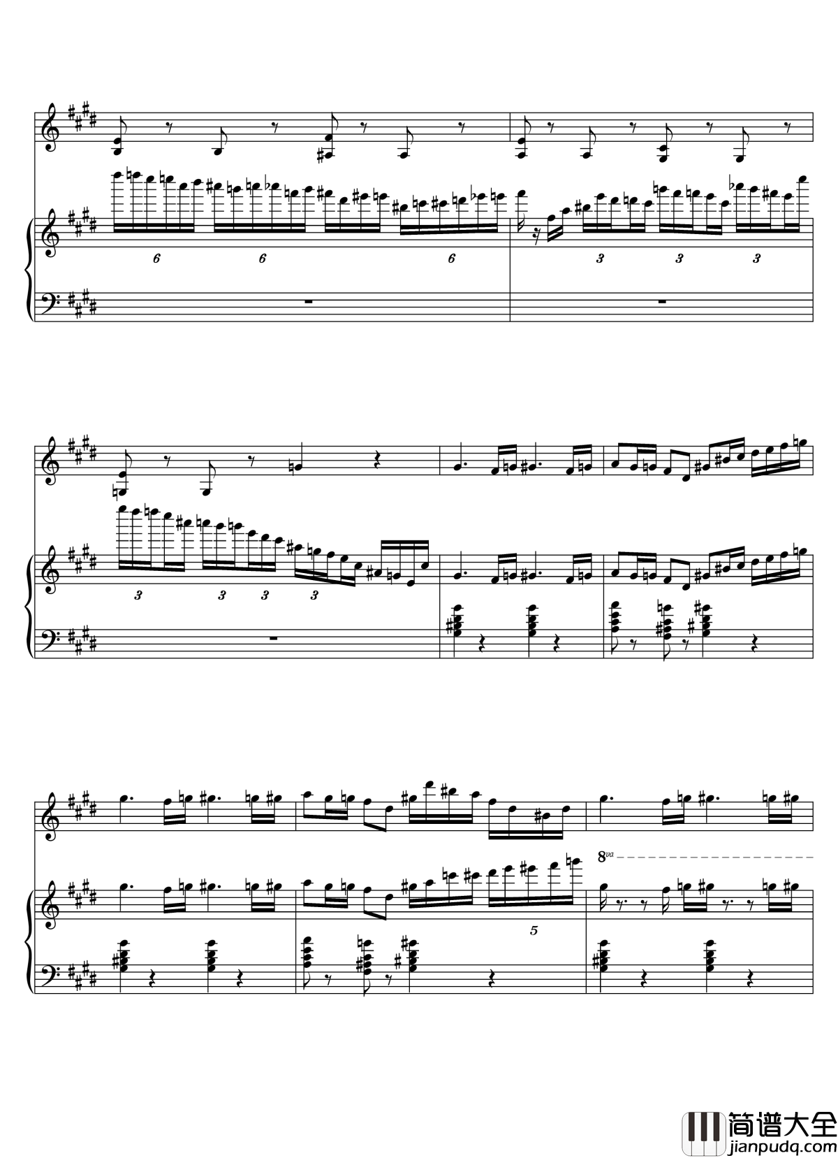 Parodia_Sonatina钢琴谱_Deemo