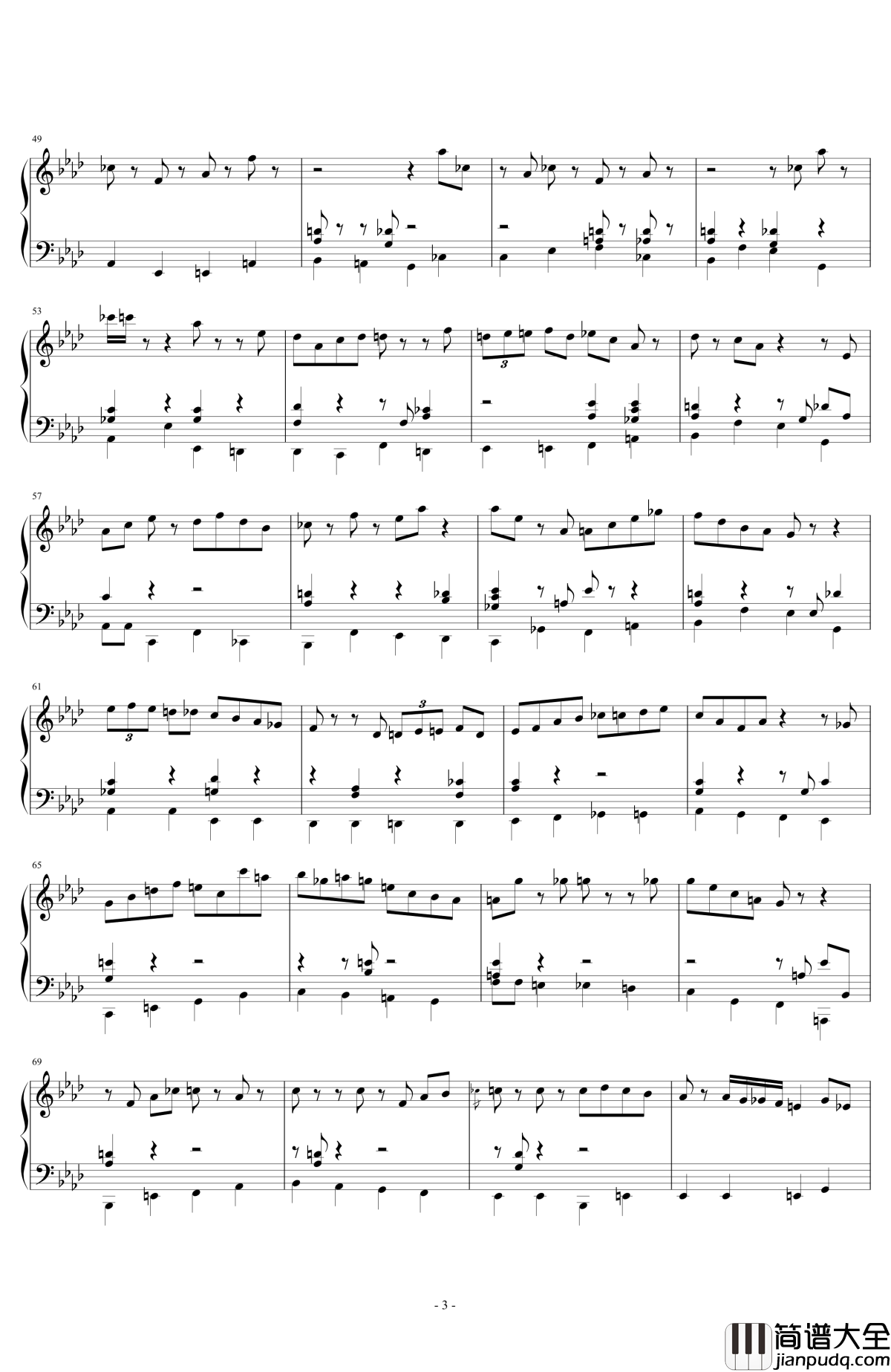 Straighten_up_and_Fly_Right钢琴谱_George_Shearing