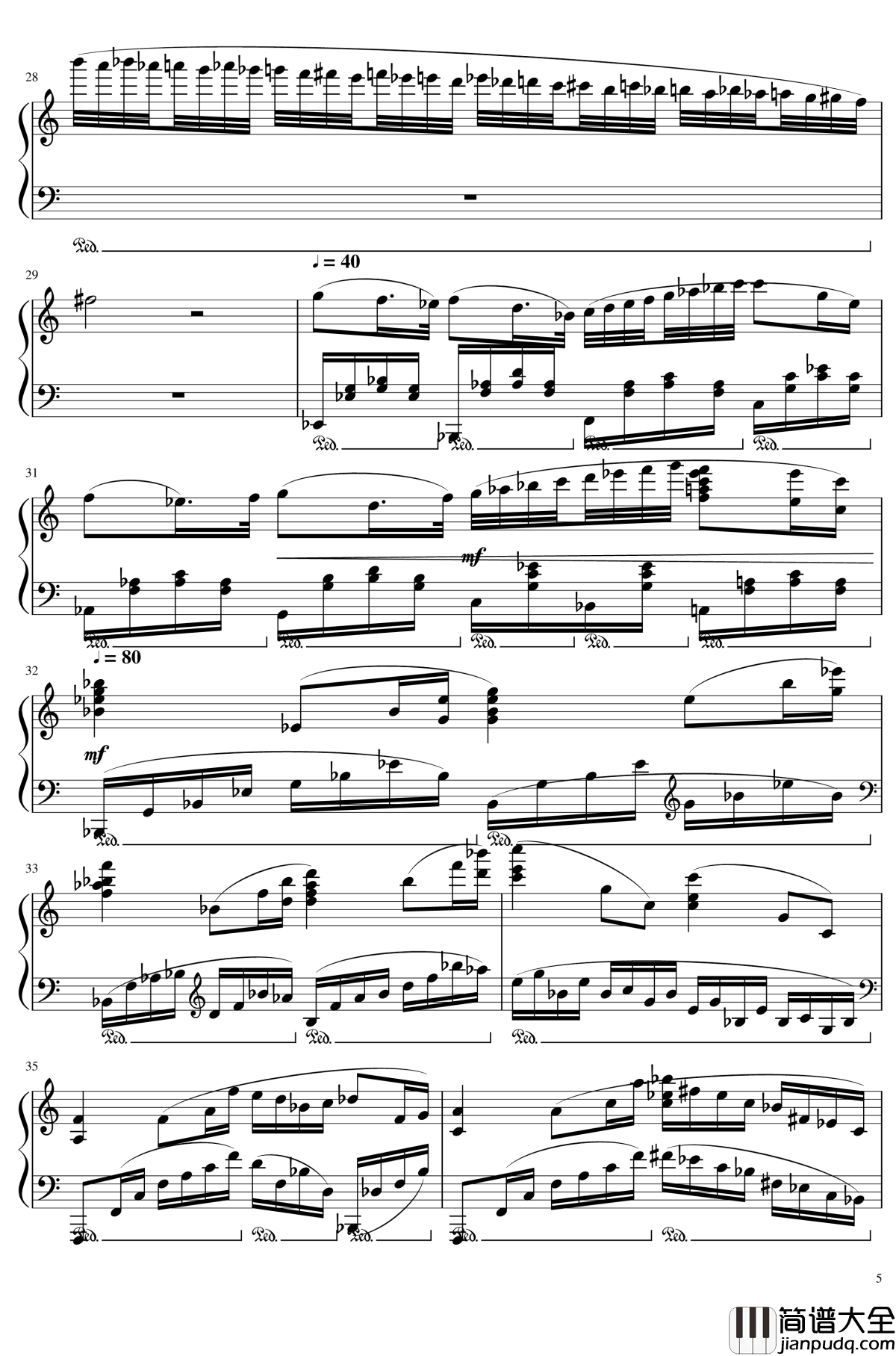 Ballade_No.2,_Op.93_谱子钢琴谱_一个球