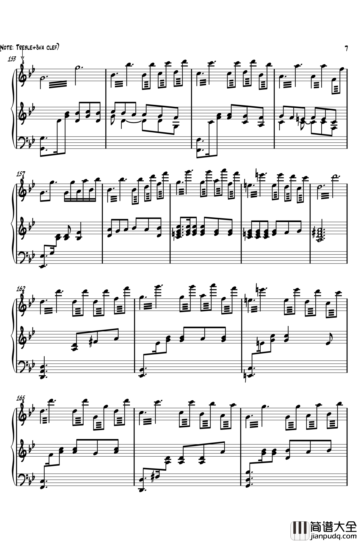 狱一夜钢琴谱_piano_solo_东方曲再编_东方project