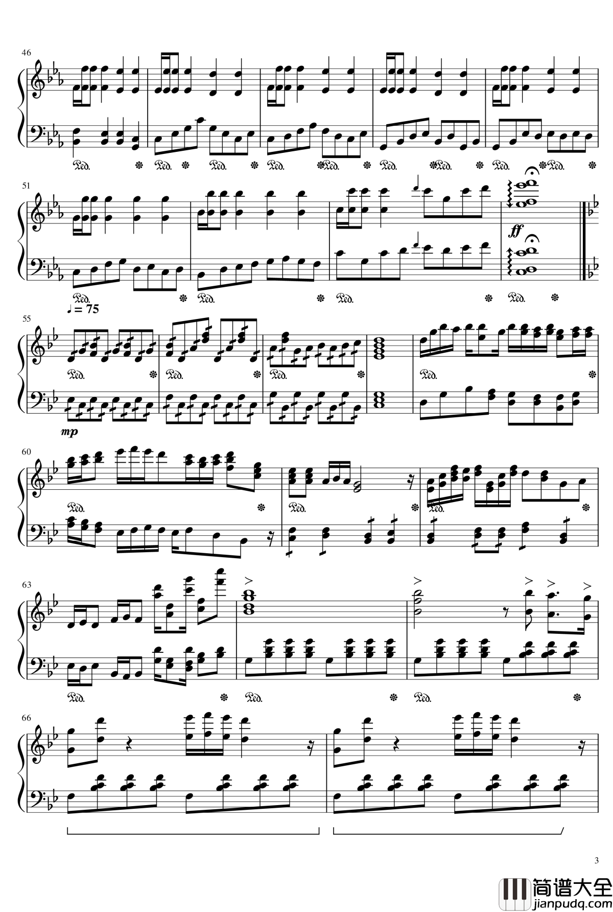 飞蛾的葬礼钢琴谱_忆之序曲_64927119