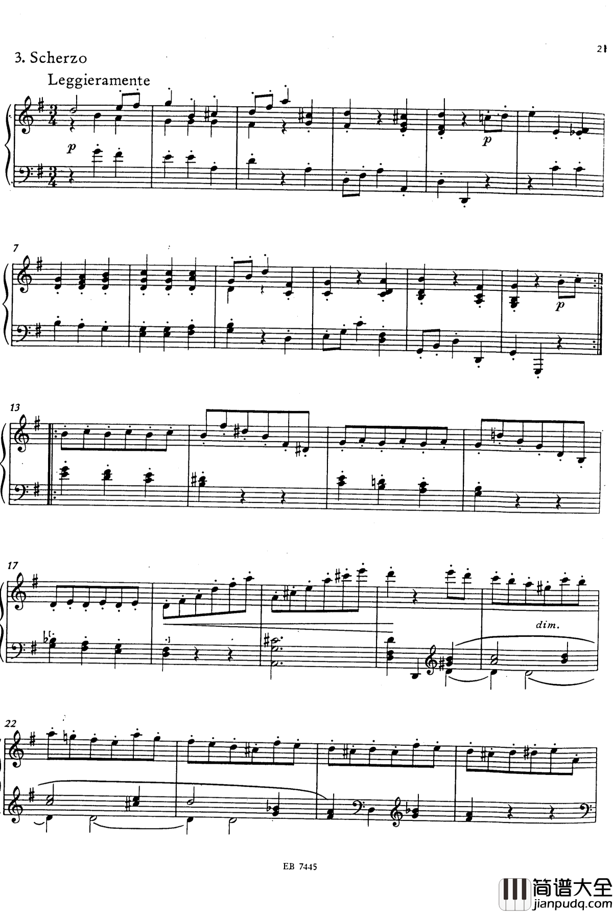 g小调钢琴奏鸣曲钢琴谱_舒曼_克拉拉