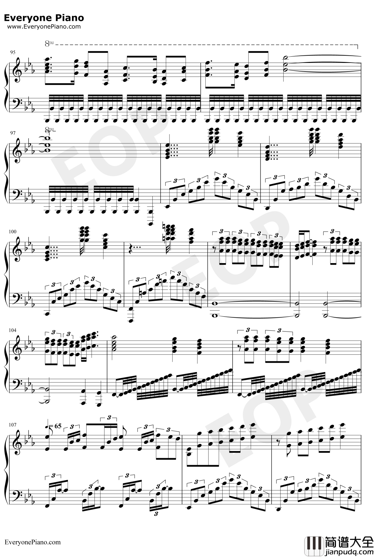 Bohemian_Rhapsody钢琴谱_马克西姆_完美版_波希米亚狂想曲