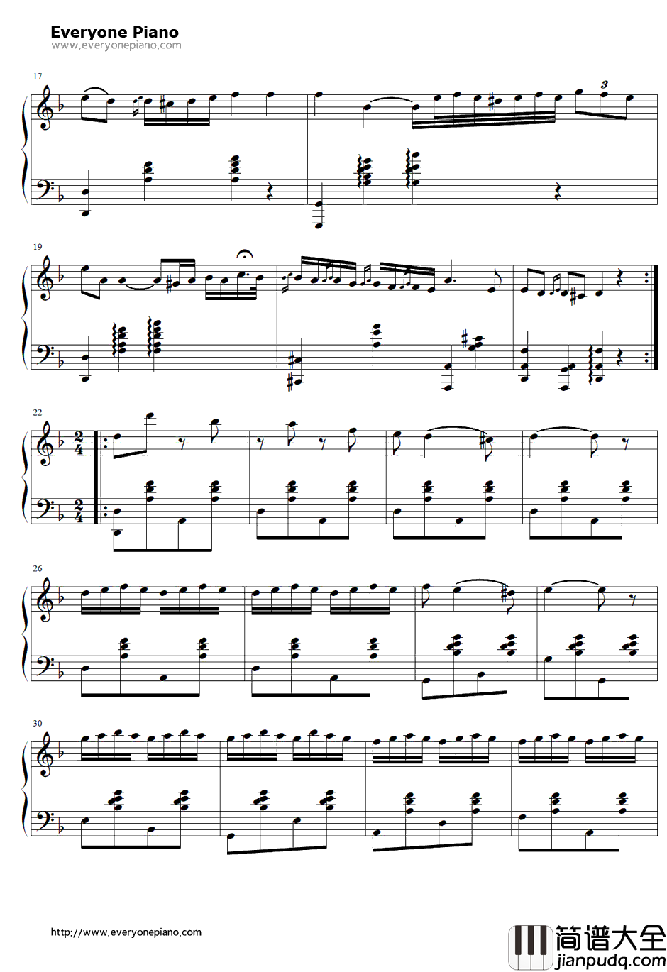 查尔达什舞曲钢琴谱_VittorioMonti_Czardas