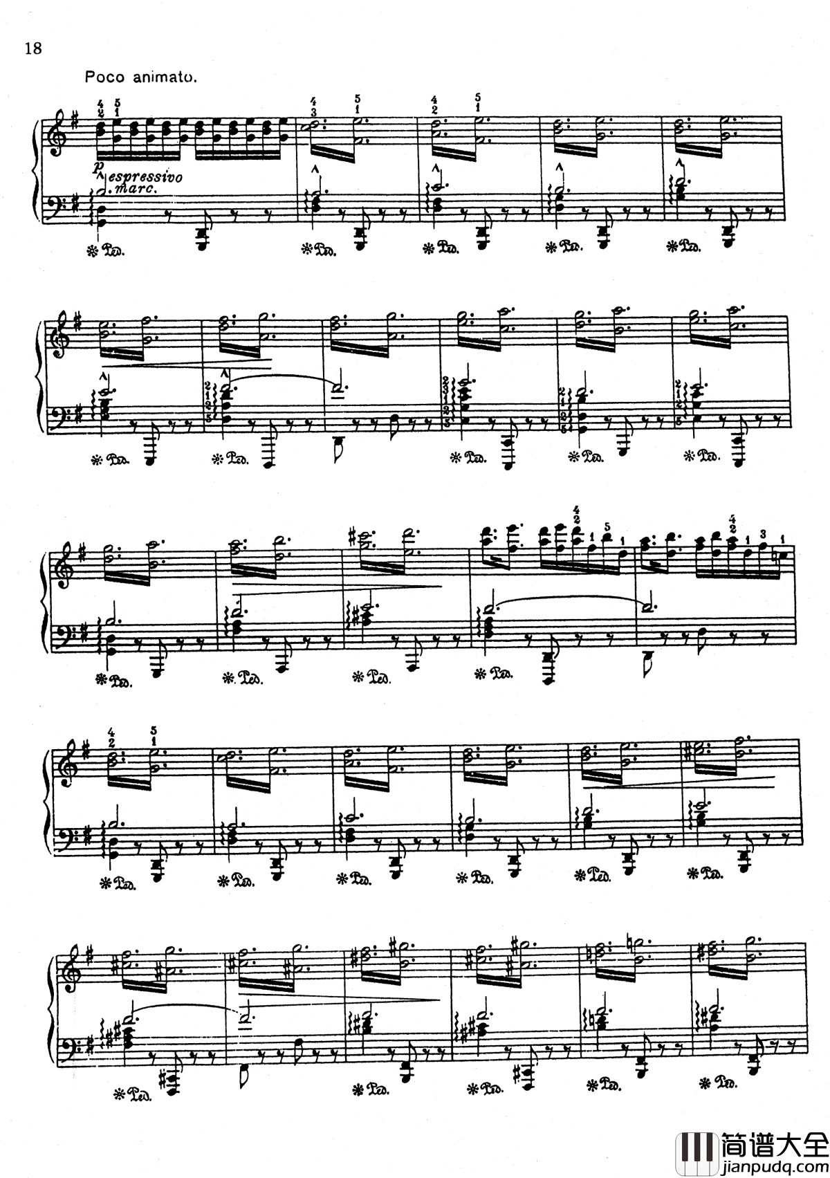 g小调船歌_Op.50__No.3钢琴谱_安·鲁宾斯坦