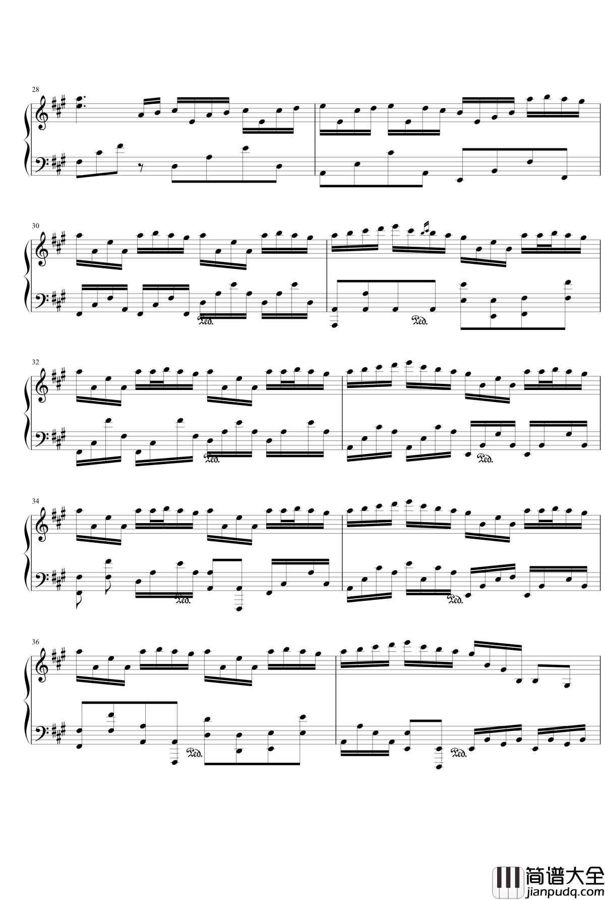 river_flows__in_you钢琴谱_soulful版_Yiruma