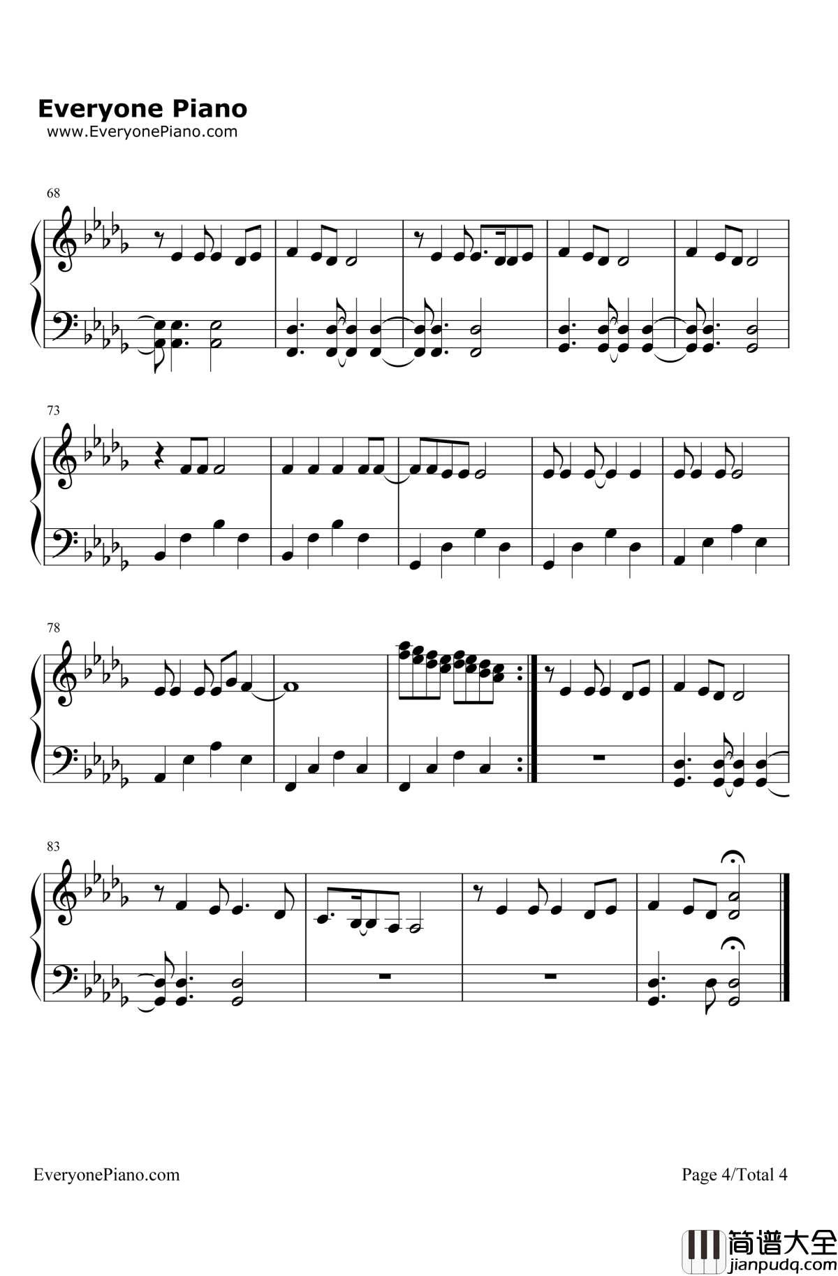 Chandelier钢琴谱_Sia